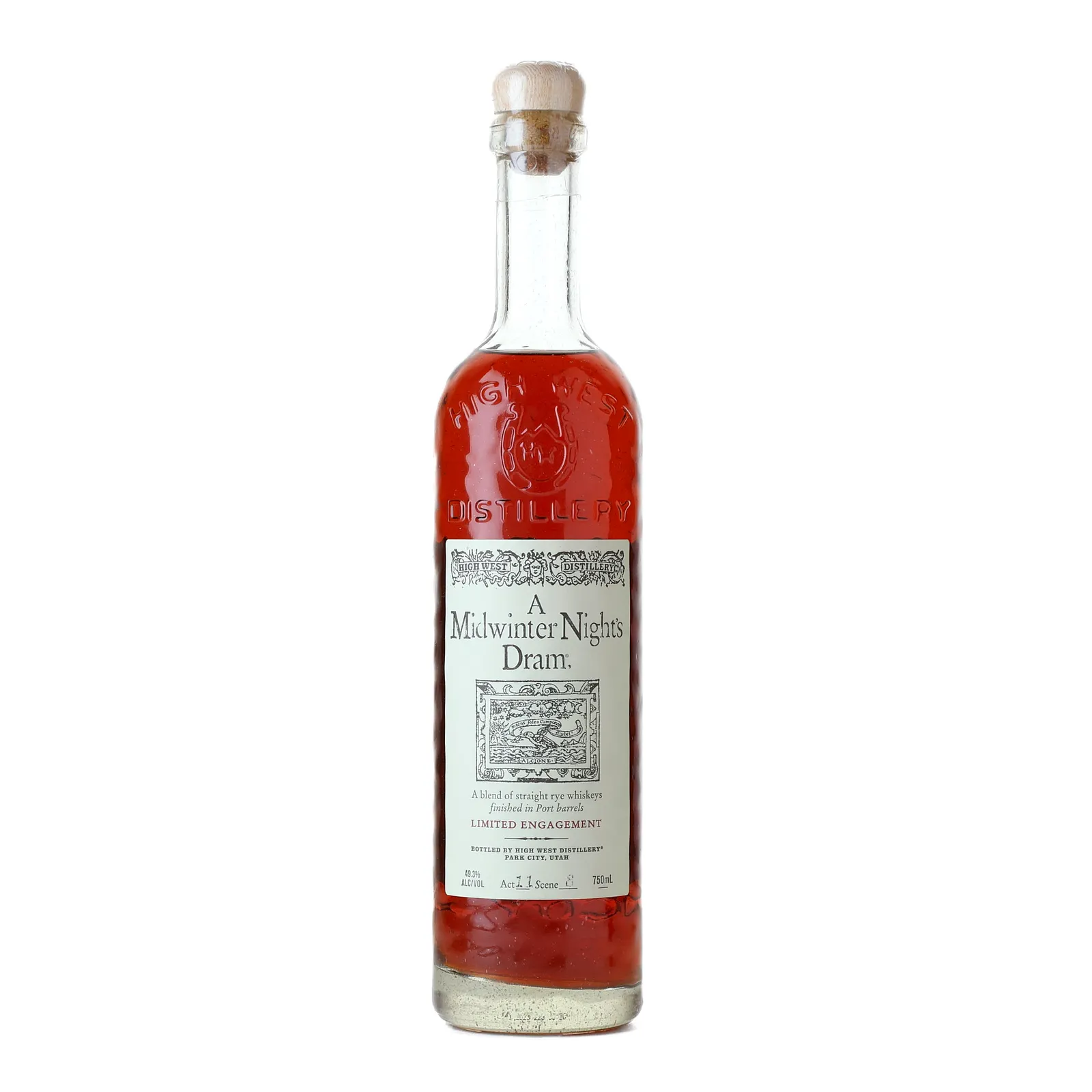 High West A Midwinter Night's Dram, Port Cask, Act 11, Scene 6, 2023, 49.3% whisky bottle