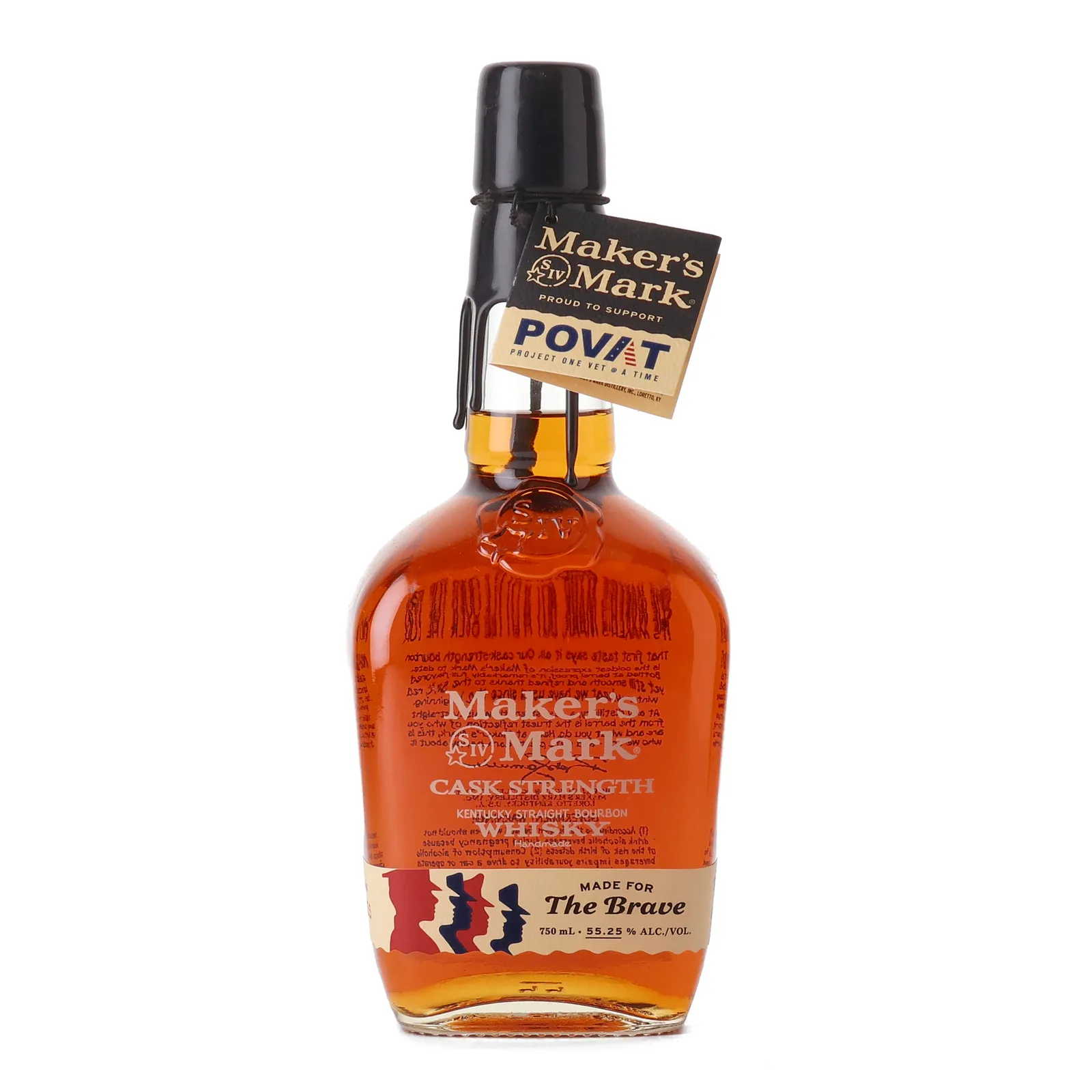 Maker's Mark Made for The Brave Cask Strength, Batch No. 26-01, 55.25% whisky bottle