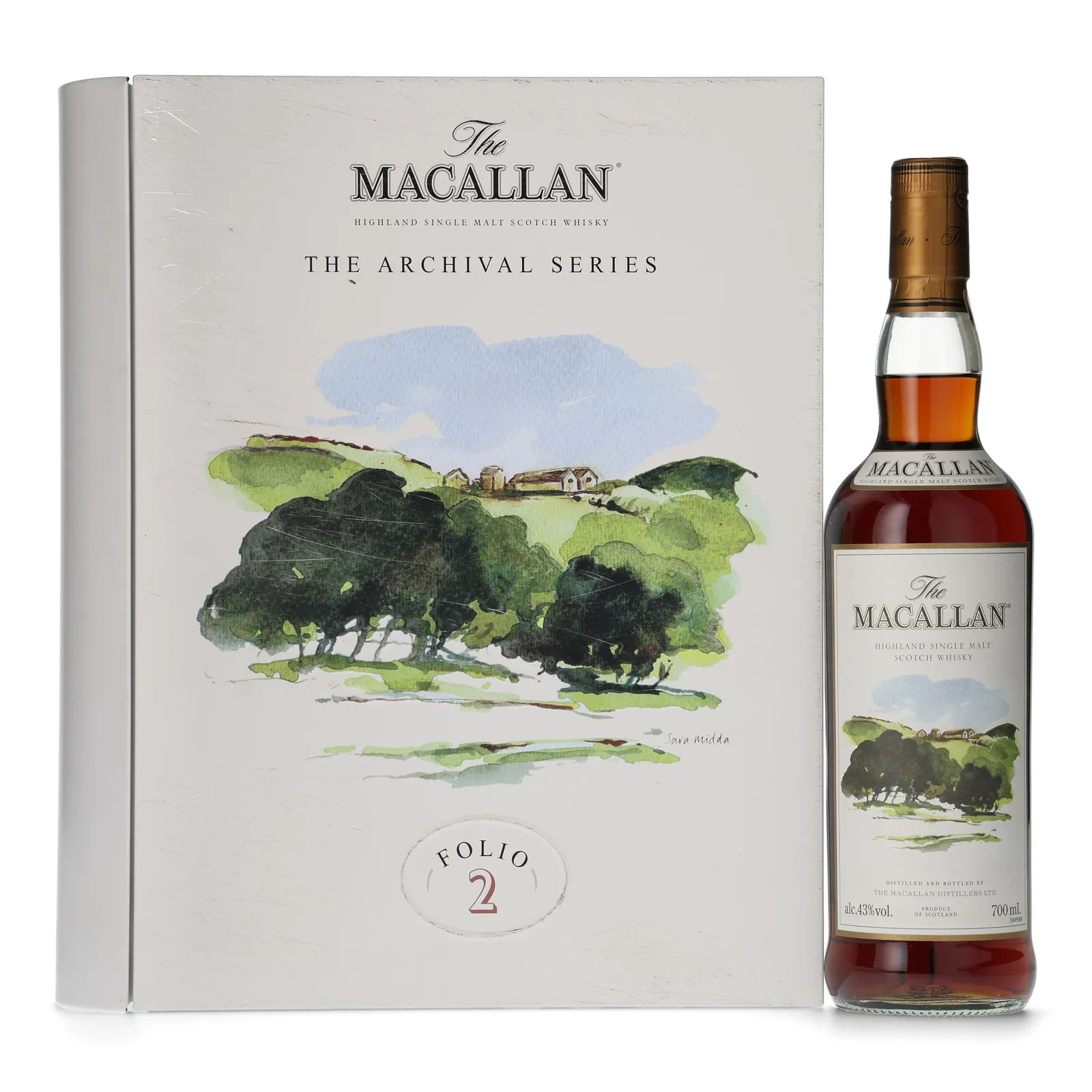 Macallan The Archival Series Folio 2 12 Year Old, Sherry Cask, 2017, 43% whisky bottle