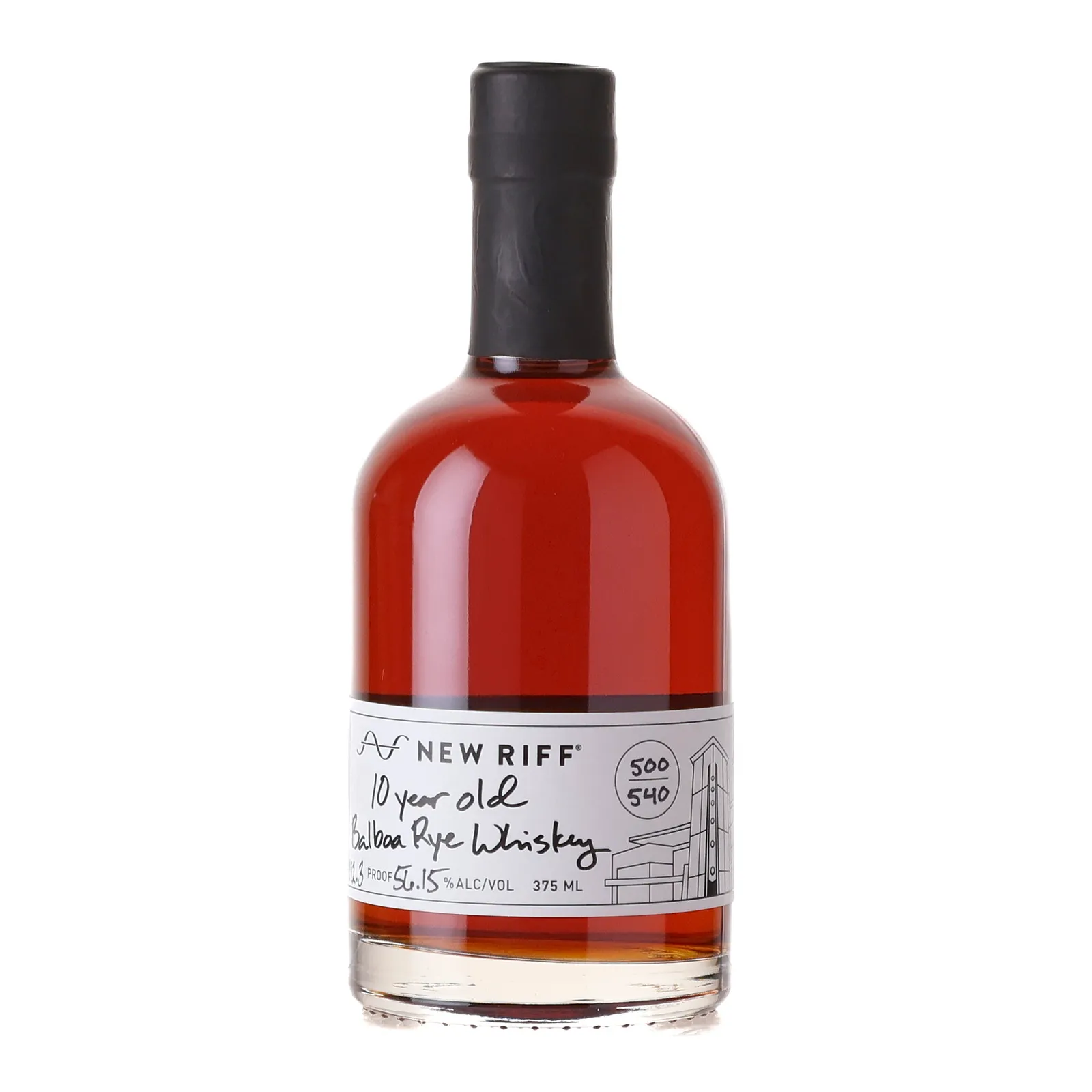 New Riff Balboa Rye 10 Year Old, 2024, 56.15% whisky bottle