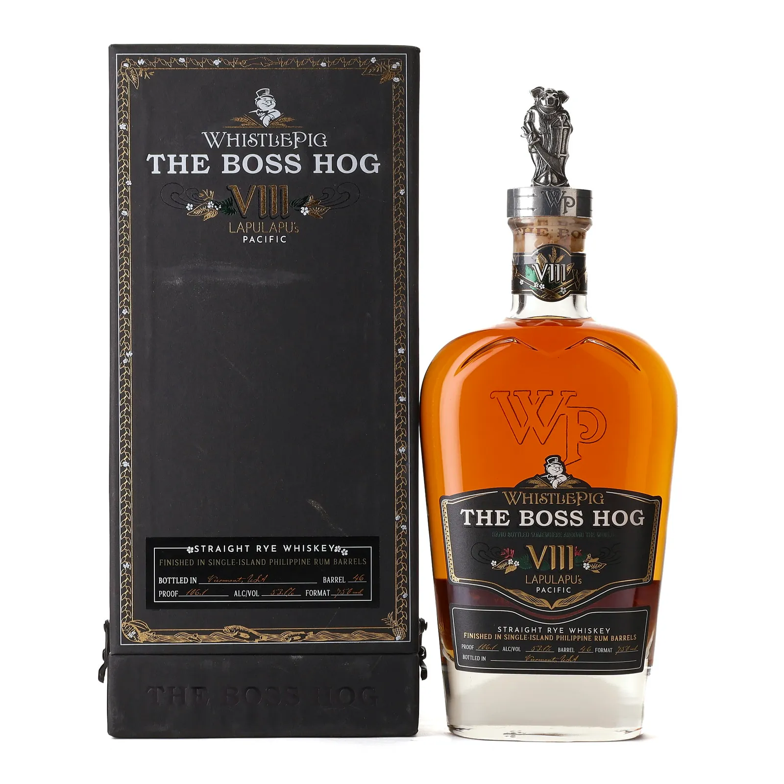 WhistlePig The Boss Hog VIII Lapulapu's Pacific, Rum Cask, 2021, 53% whisky bottle