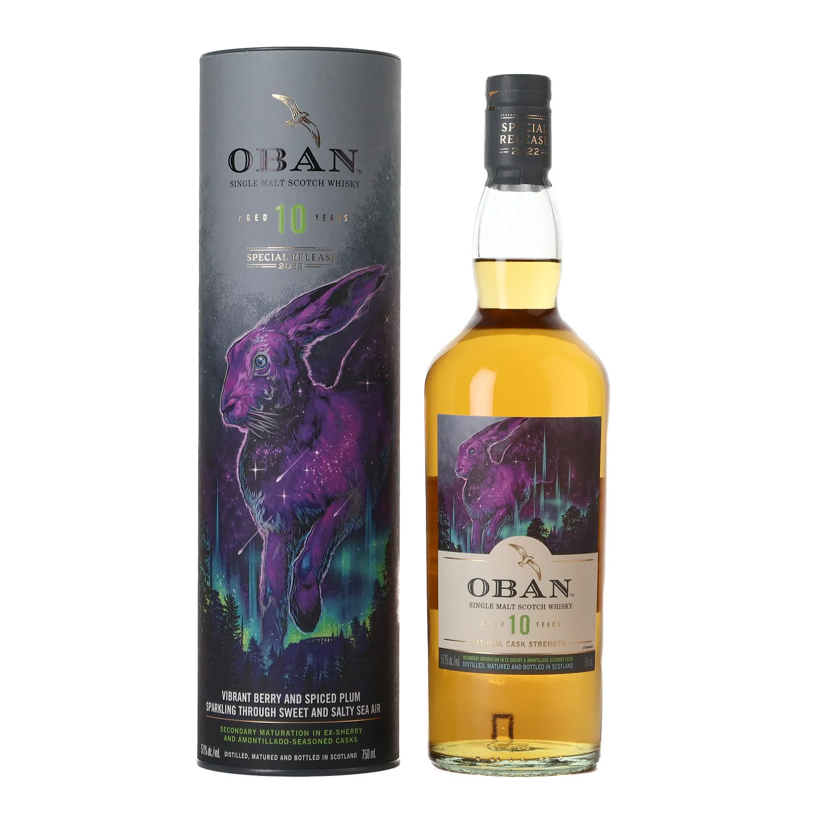 Oban Natural Cask Strength Special Release 10 Year Old, Sherry Cask, 2022, 57.1% whisky bottle