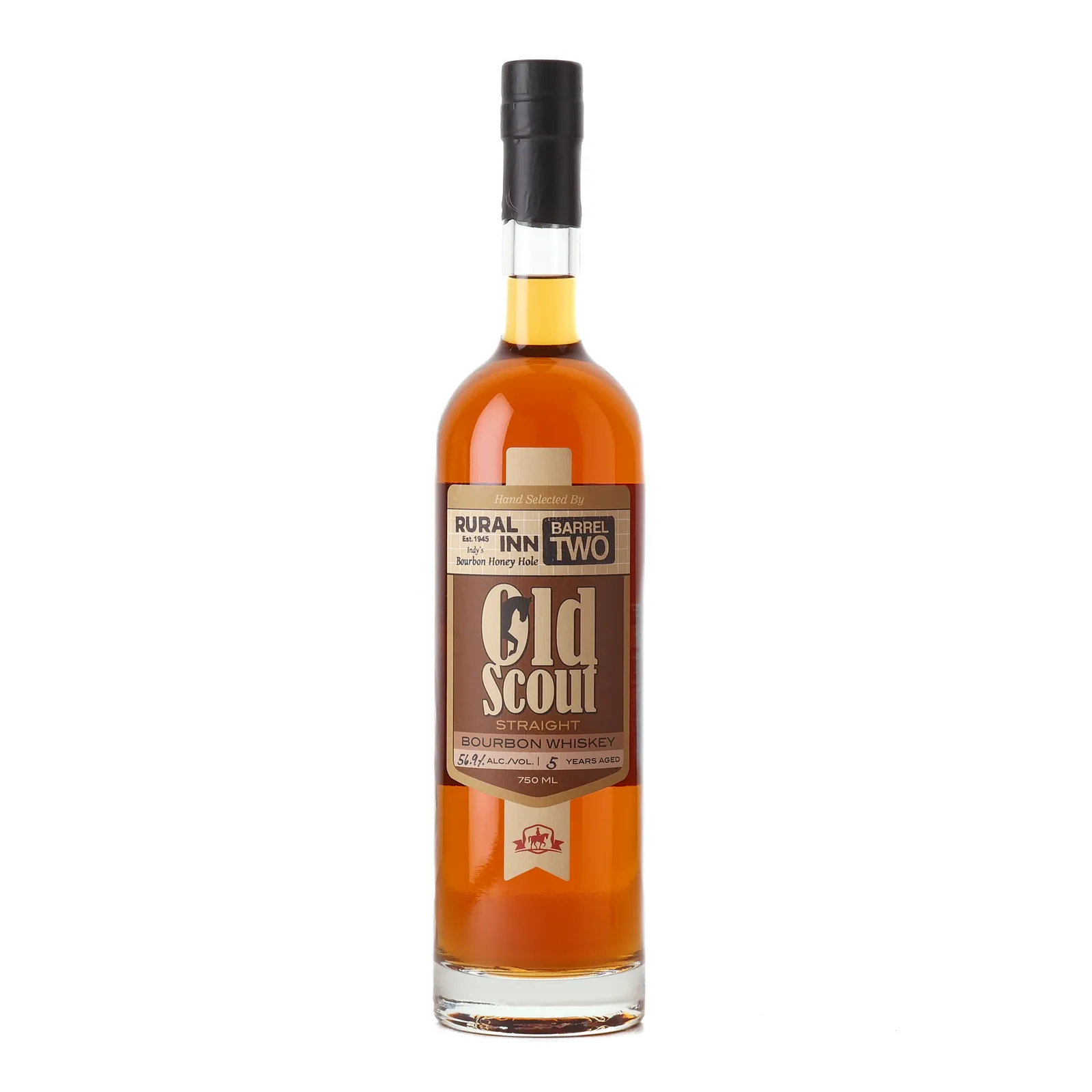 Smooth Ambler Old Scout Straight Bourbon Whiskey Rural Inn Private Barrel Selection 5 Year Old, Cask #24301, 56.9% whisky bottle