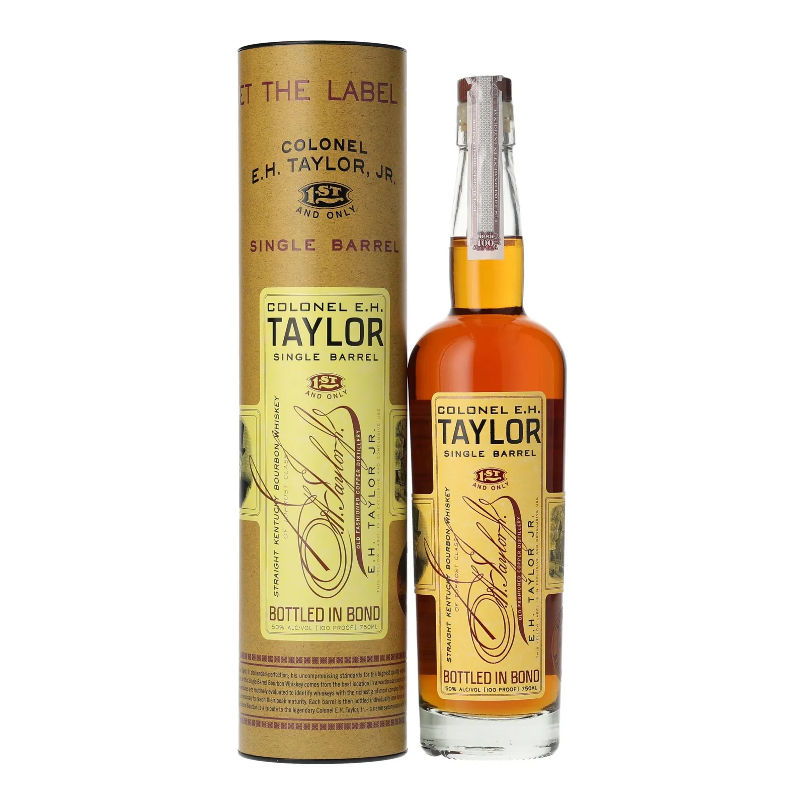 Colonel E.H. Taylor Single Barrel Bourbon, Cask #54, 50% whisky bottle