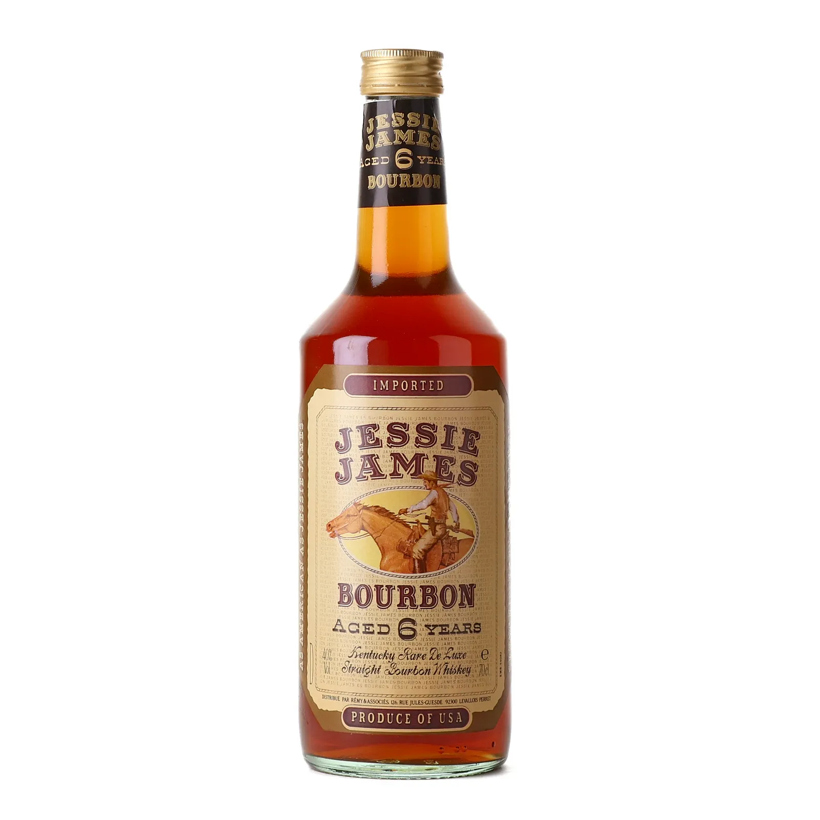 Jessie James Kentucky Rare De Luxe 6 Year Old, 40% whisky bottle
