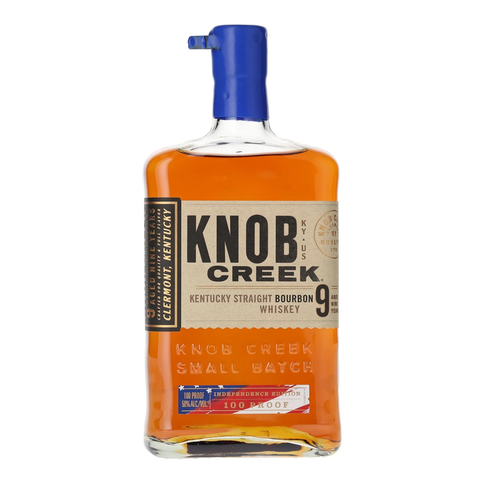 Knob Creek Independence Edition 9 Year Old, New Charred American Oak Cask, 50% whisky bottle