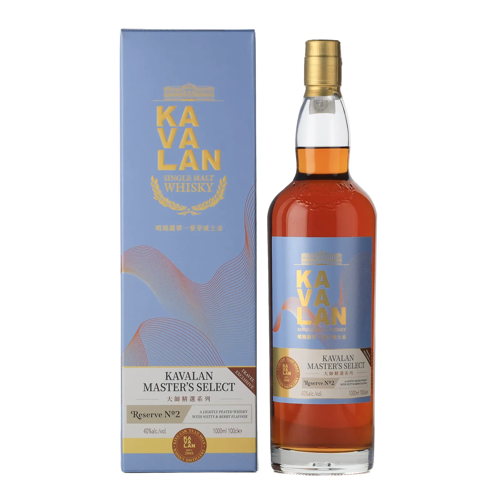 Kavalan Master's Select Reserve No. 2, Port & STR Cask, 2024, 40% whisky bottle