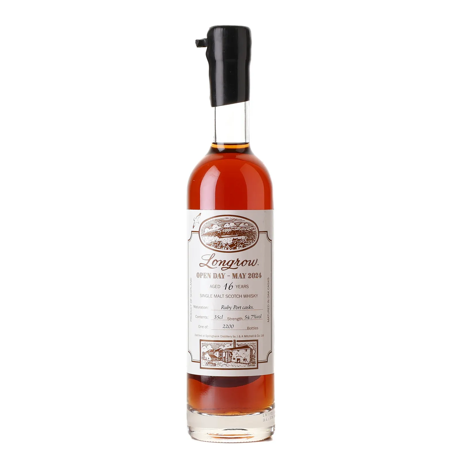 Longrow Open Day 16 Year Old, Ruby Port Cask, 2024, 54.7% whisky bottle