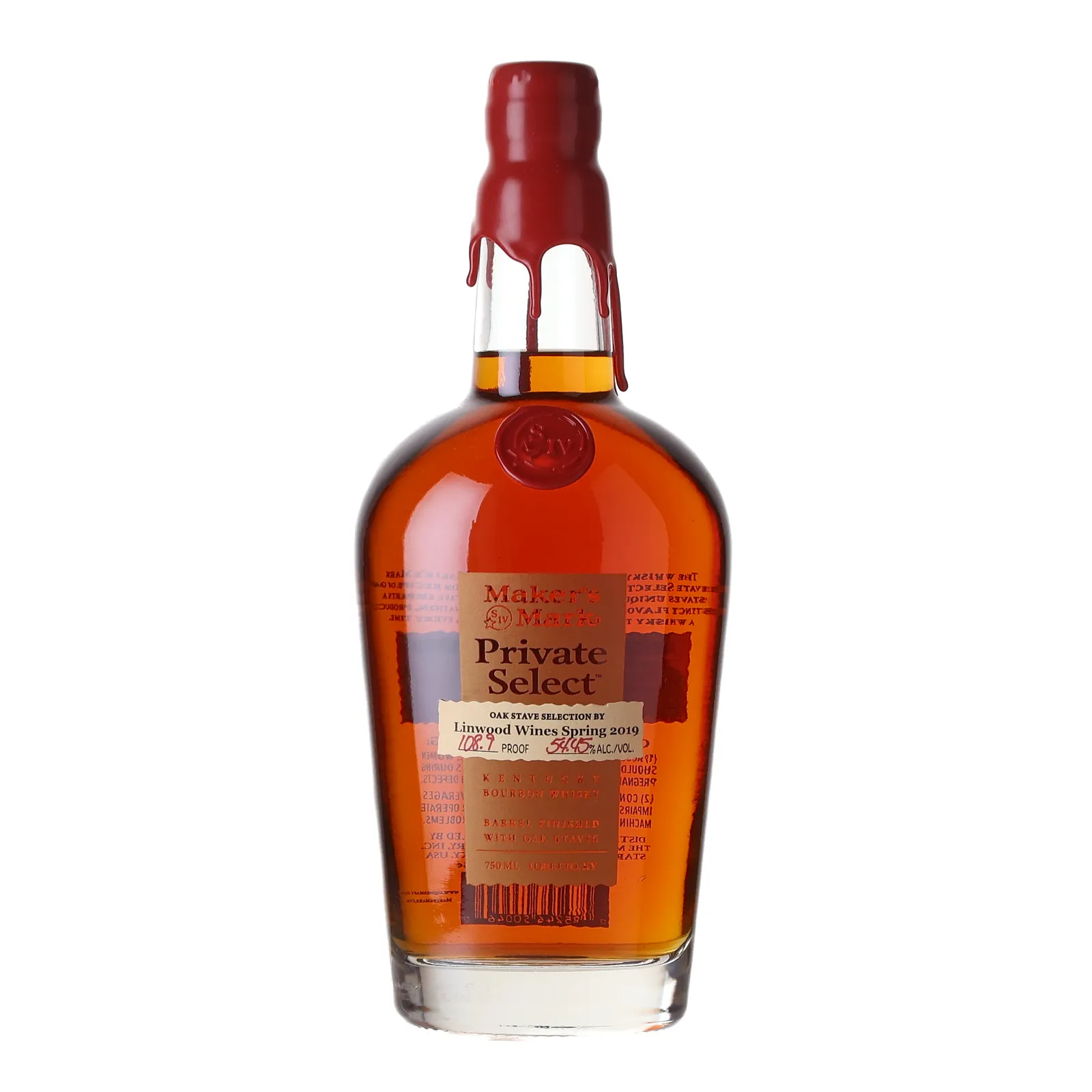 Maker's Mark Private Select, American Oak Cask, 54.5% whisky bottle