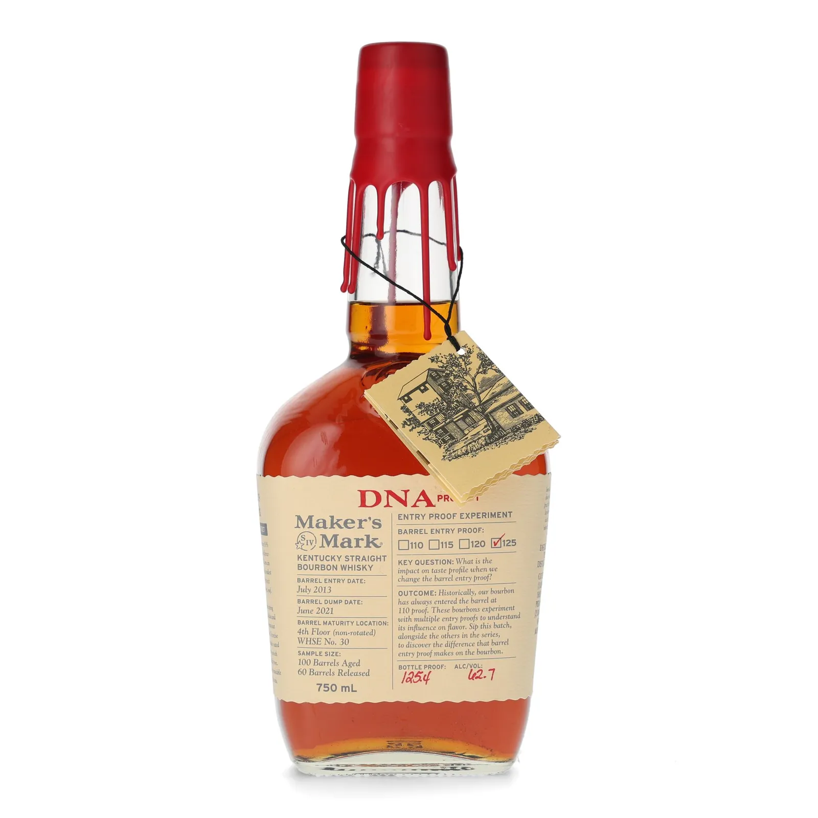 Maker's Mark DNA Project 125 Proof, 2021, 62.7% whisky bottle