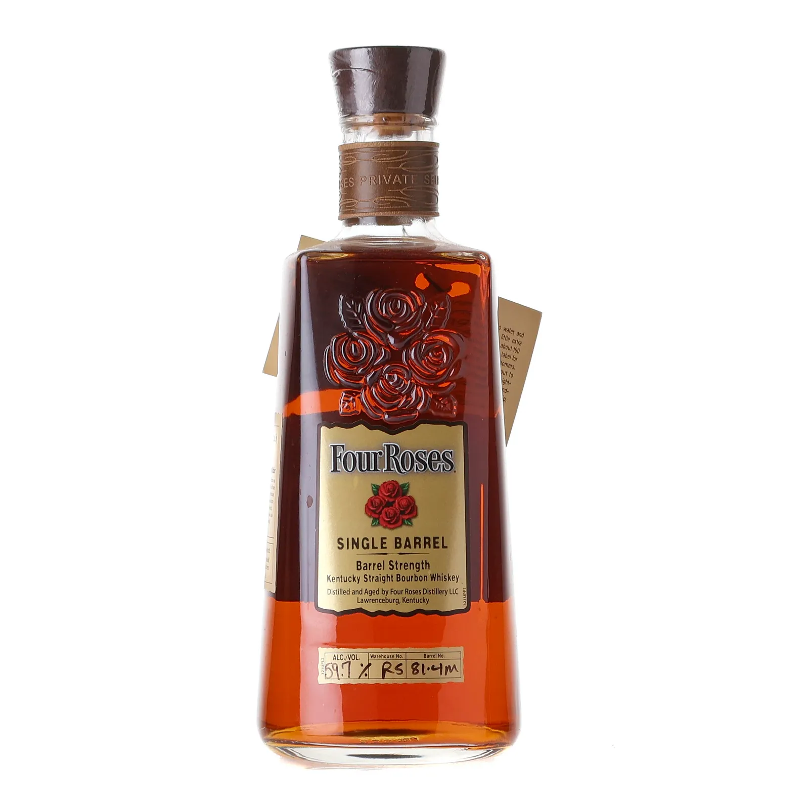 Four Roses Single Barrel Barrel Strength OBSV 9 Year Old, Cask #81-4M, 2021, 59.7% whisky bottle