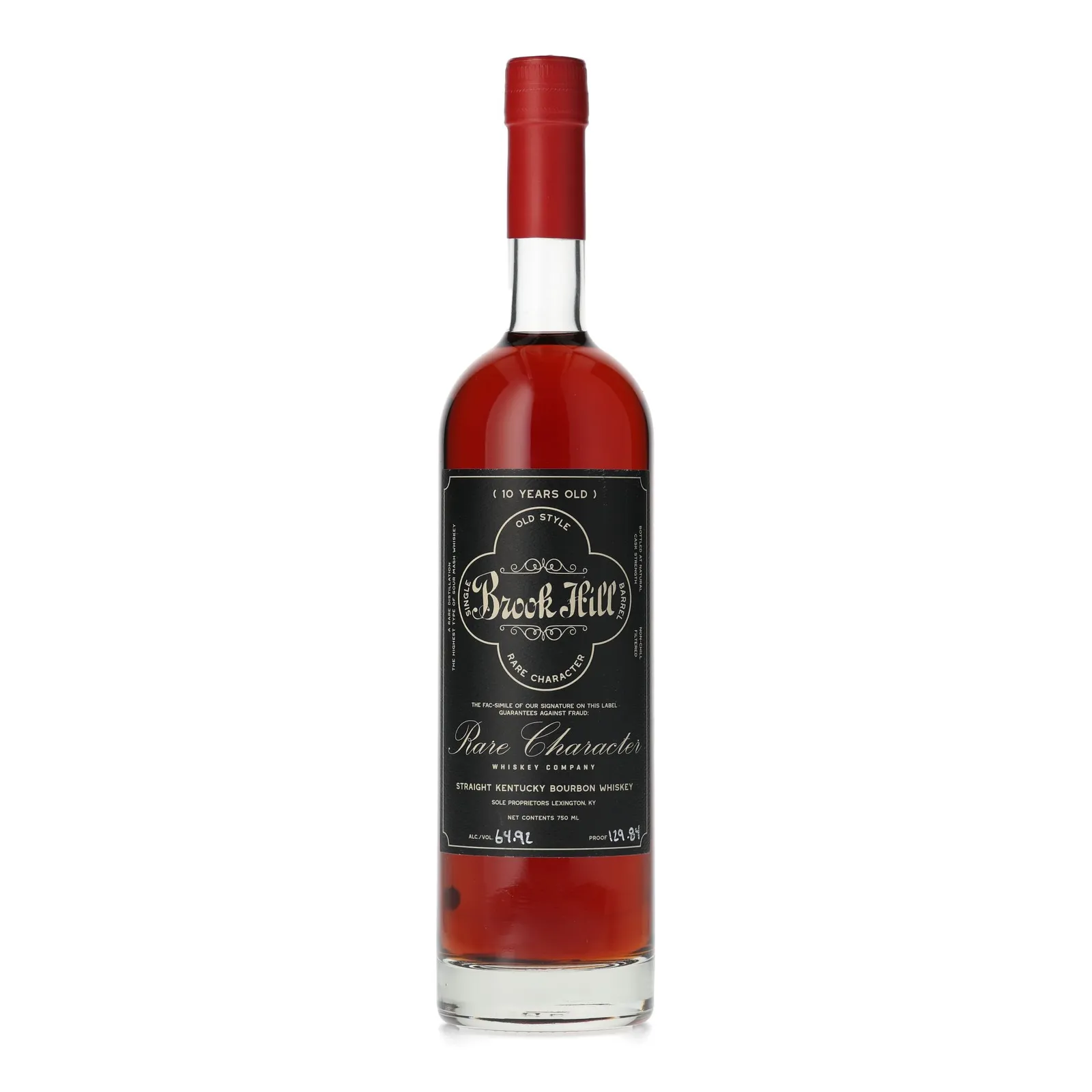 Rare Character Brook Hill 'Société' 10 Year Old, Bourbon Cask, Cask #301, 64.92% whisky bottle