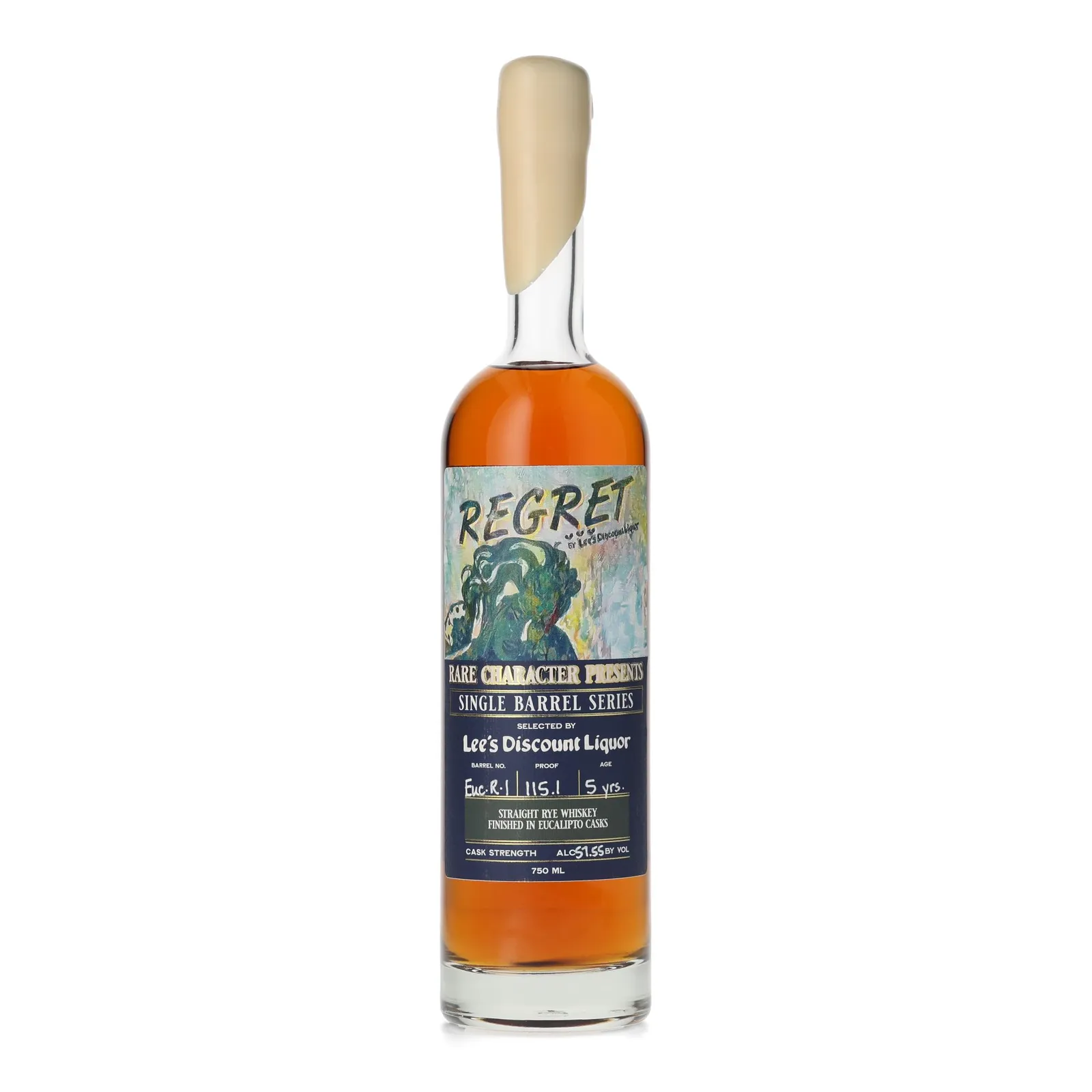 Rare Character Single Barrel Series Selected by Lee’s Discount Liquor 5 Year Old, Eucalipto Cask, Cask #EUC-R-01, 2022, Rare Character, 57.55% whisky bottle