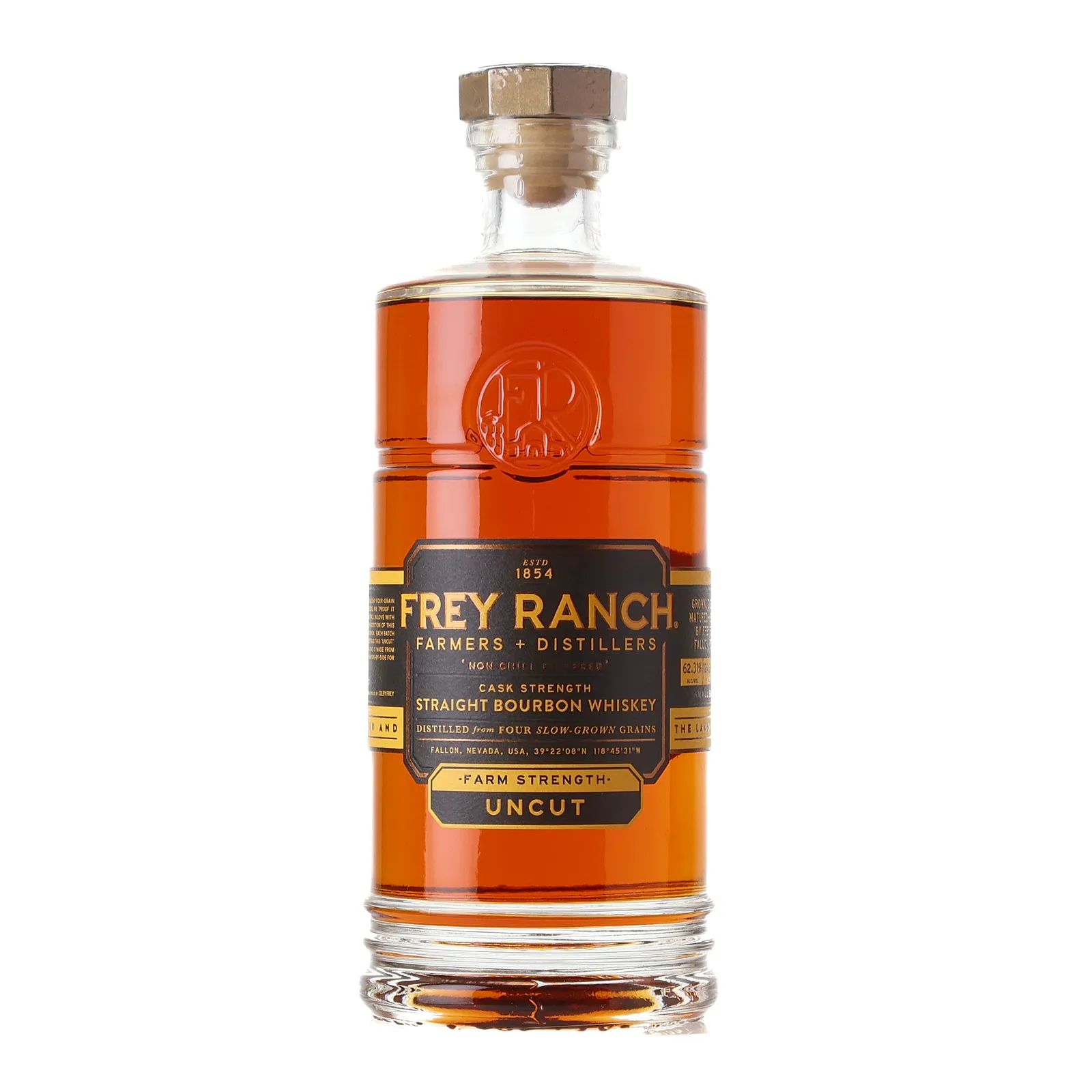 Frey Ranch Farm Strength Uncut Bourbon, Batch No. 17, 62.3% whisky bottle