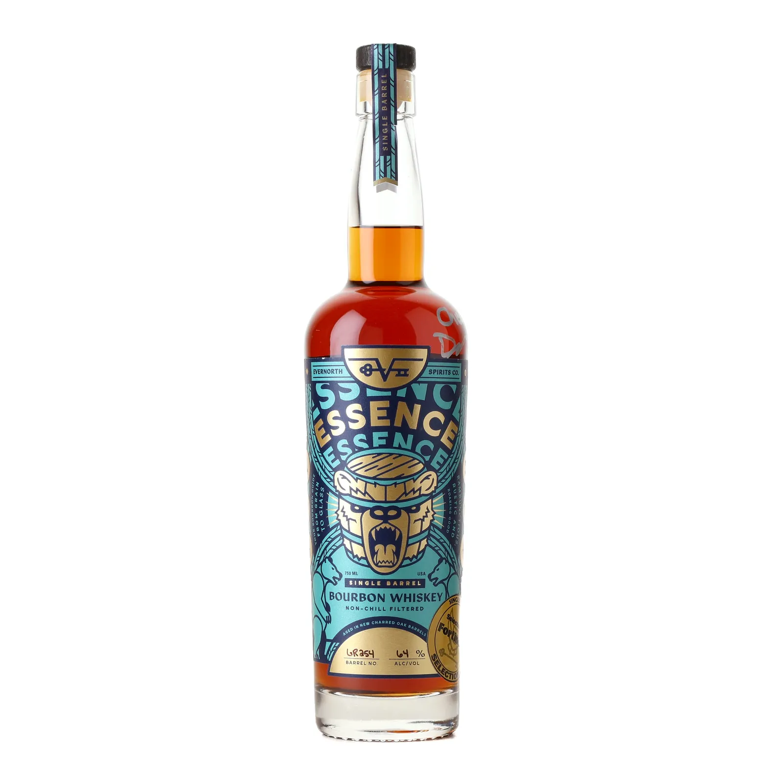 EverNorth Spirits Essence Fortino's Private Barrel Selection 7 Year Old, New Charred Oak Cask, Cask #GR254, 64% whisky bottle