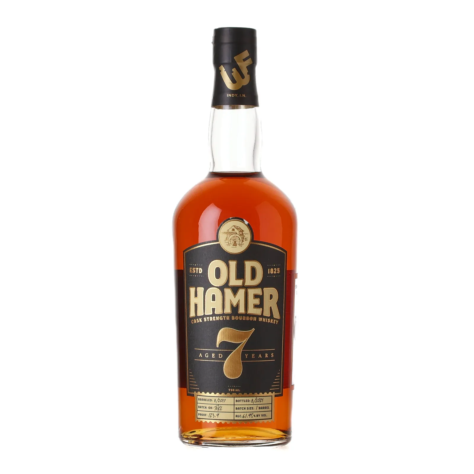 Old Hamer Cask Strength Bourbon 'T8ke' Private Barrel Selection 7 Year Old, Bourbon Cask, 2024, 61.95% whisky bottle