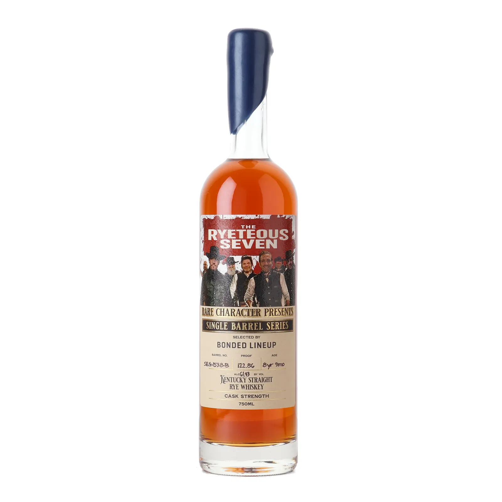 Rare Character The Ryeteous Seven Single Barrel Series 8 Year Old, Cask #SEG-1538-B, 2017, Rare Character, 61.43% whisky bottle
