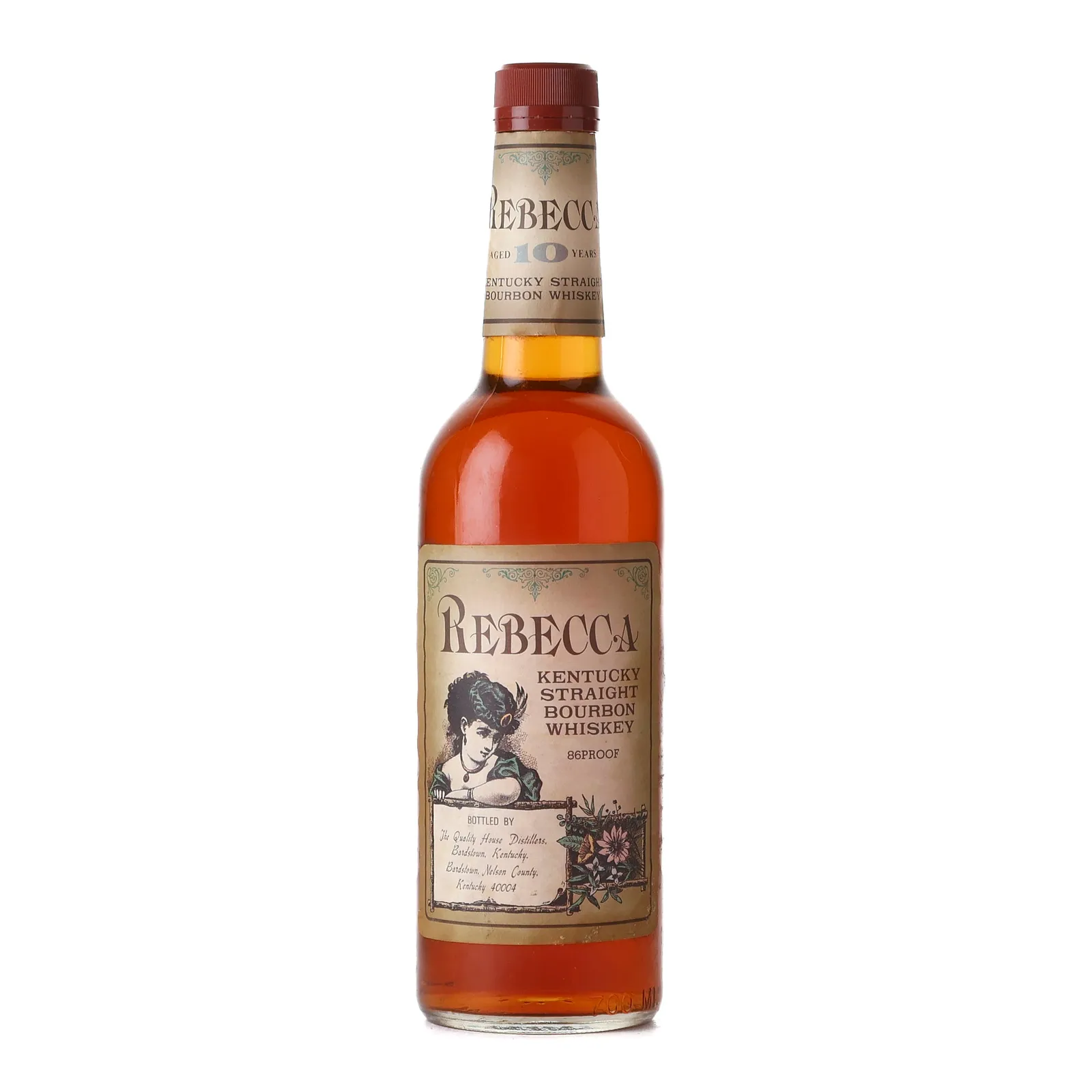 Rebecca 10 Year Old, 43% whisky bottle