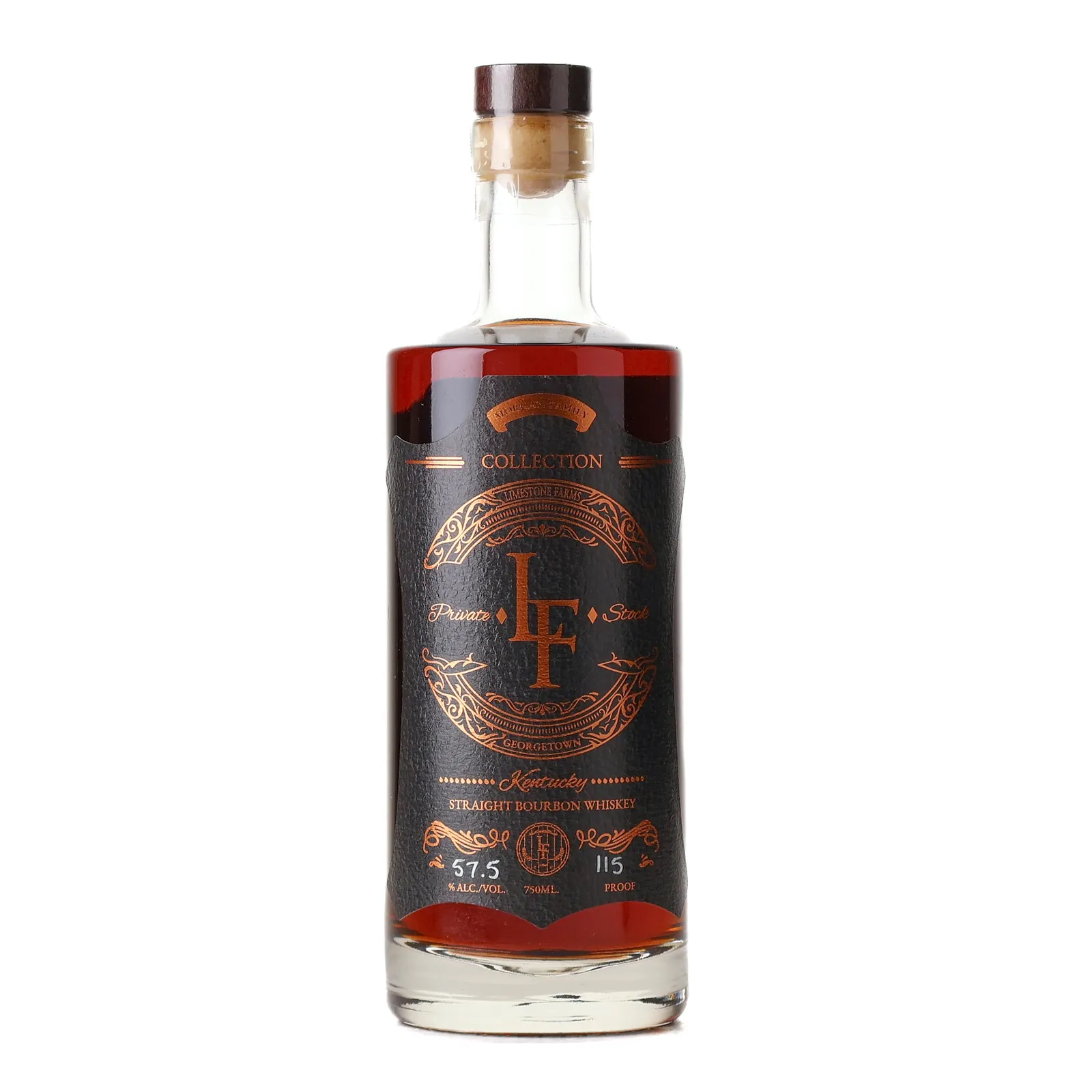 Limestone Farms Private Stock, Morgan Family Collection 8 Year Old, 57.5% whisky bottle