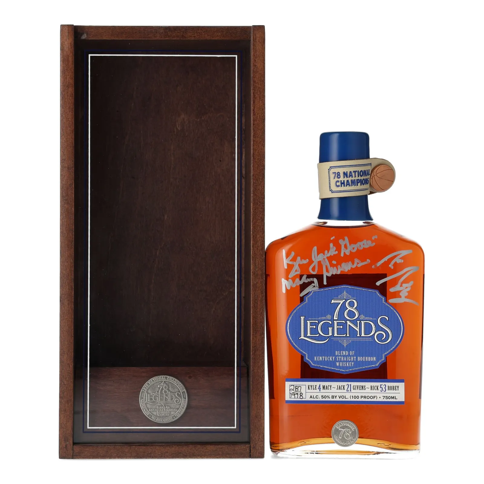 78 Legends Bourbon, 50% whisky bottle