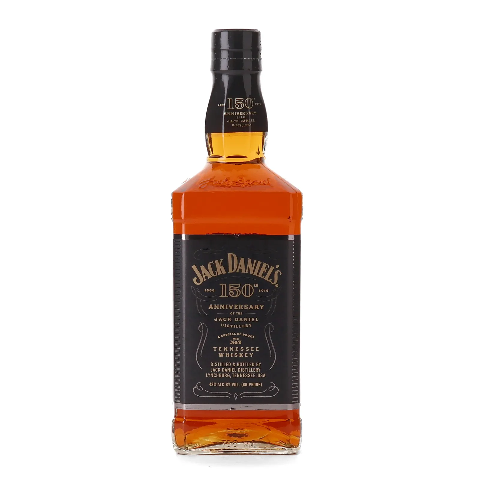 Jack Daniel's 150th Anniversary Tennessee Whiskey, 2016, 43% whisky bottle