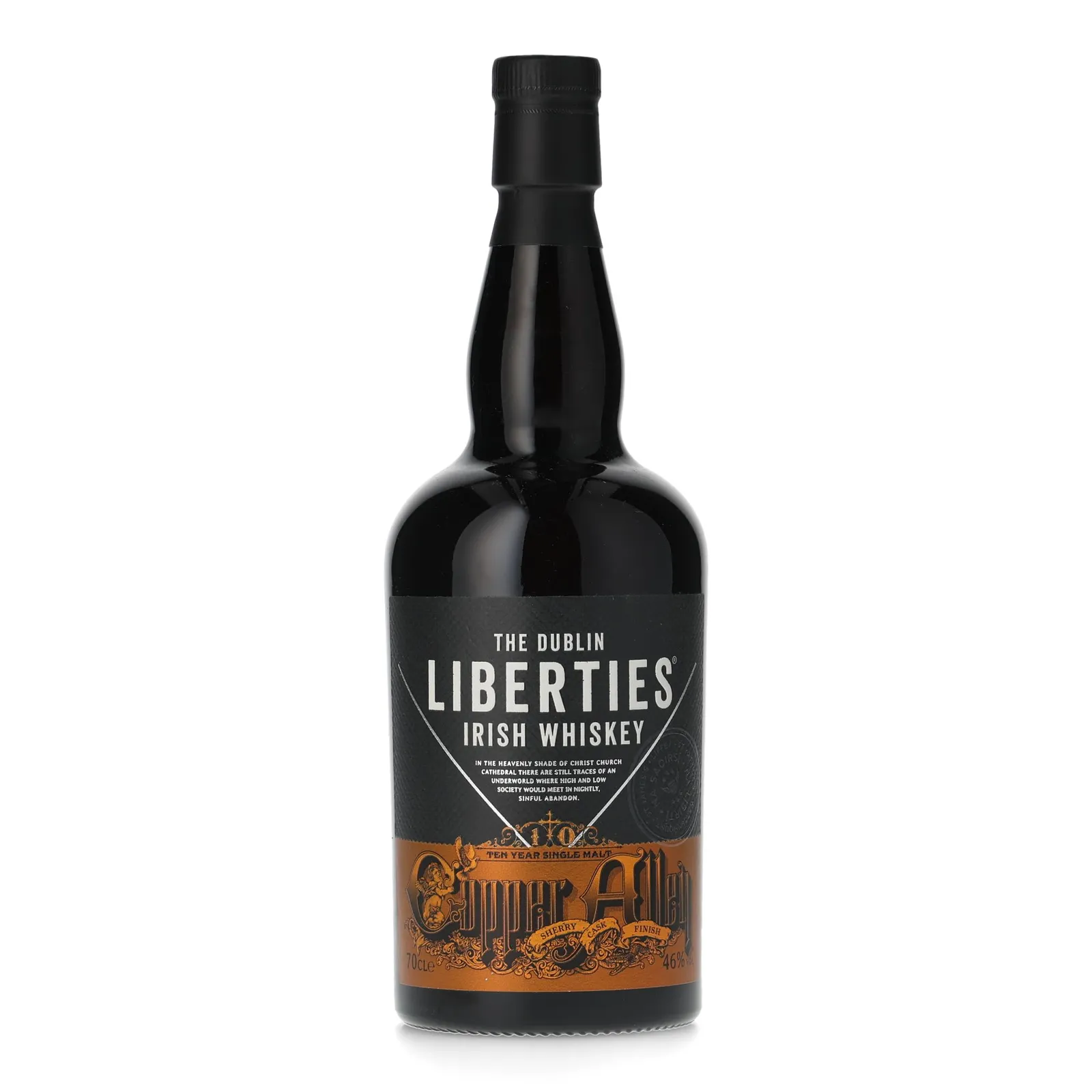 Dublin Liberties 10 Year Old Sherry Cask Finish 70cl / 46%, Bourbon Cask, Sherry Cask, 2016, 46% whisky bottle