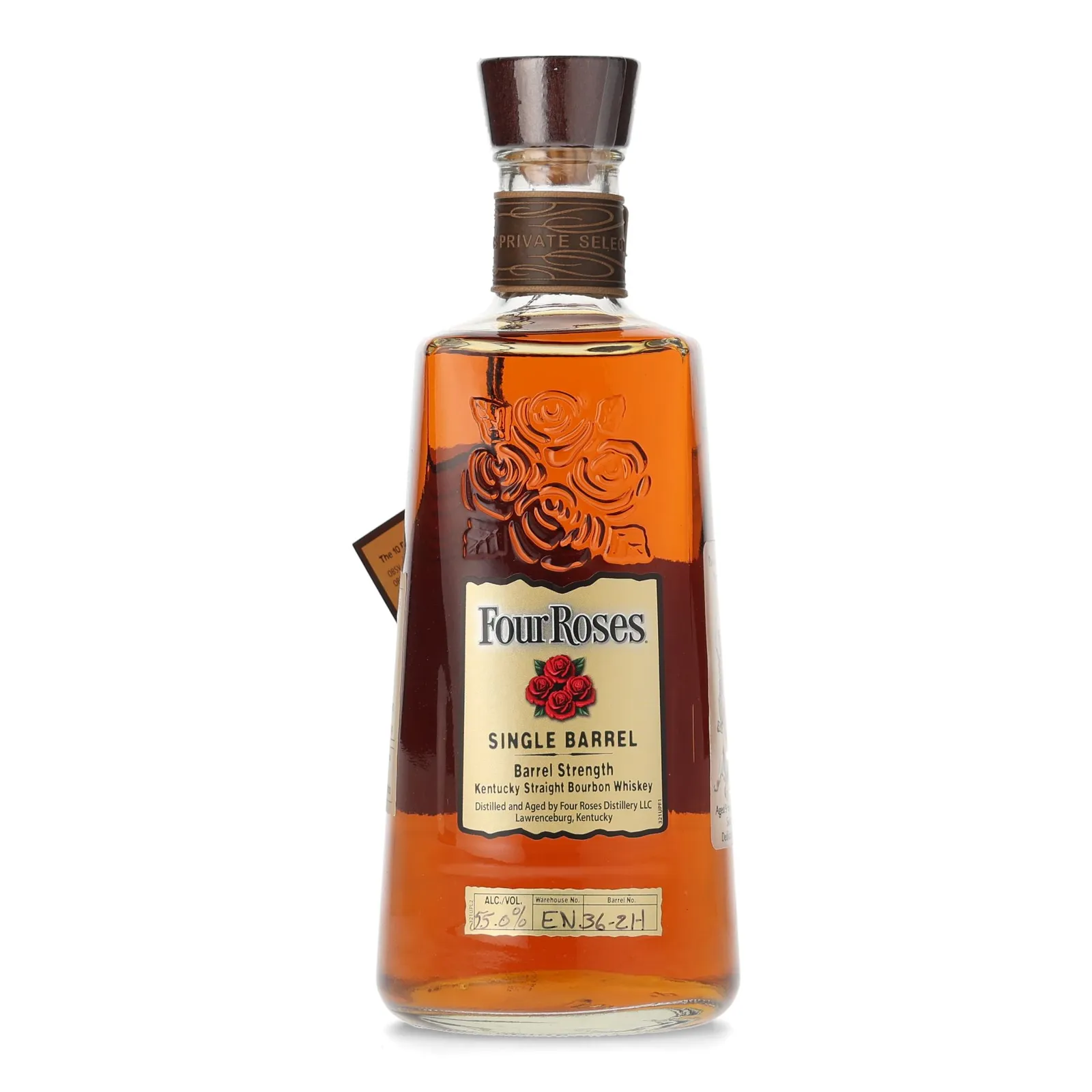 Four Roses Barrel Strength 9 Year Old, Cask #EN 36-2 H, 55% whisky bottle