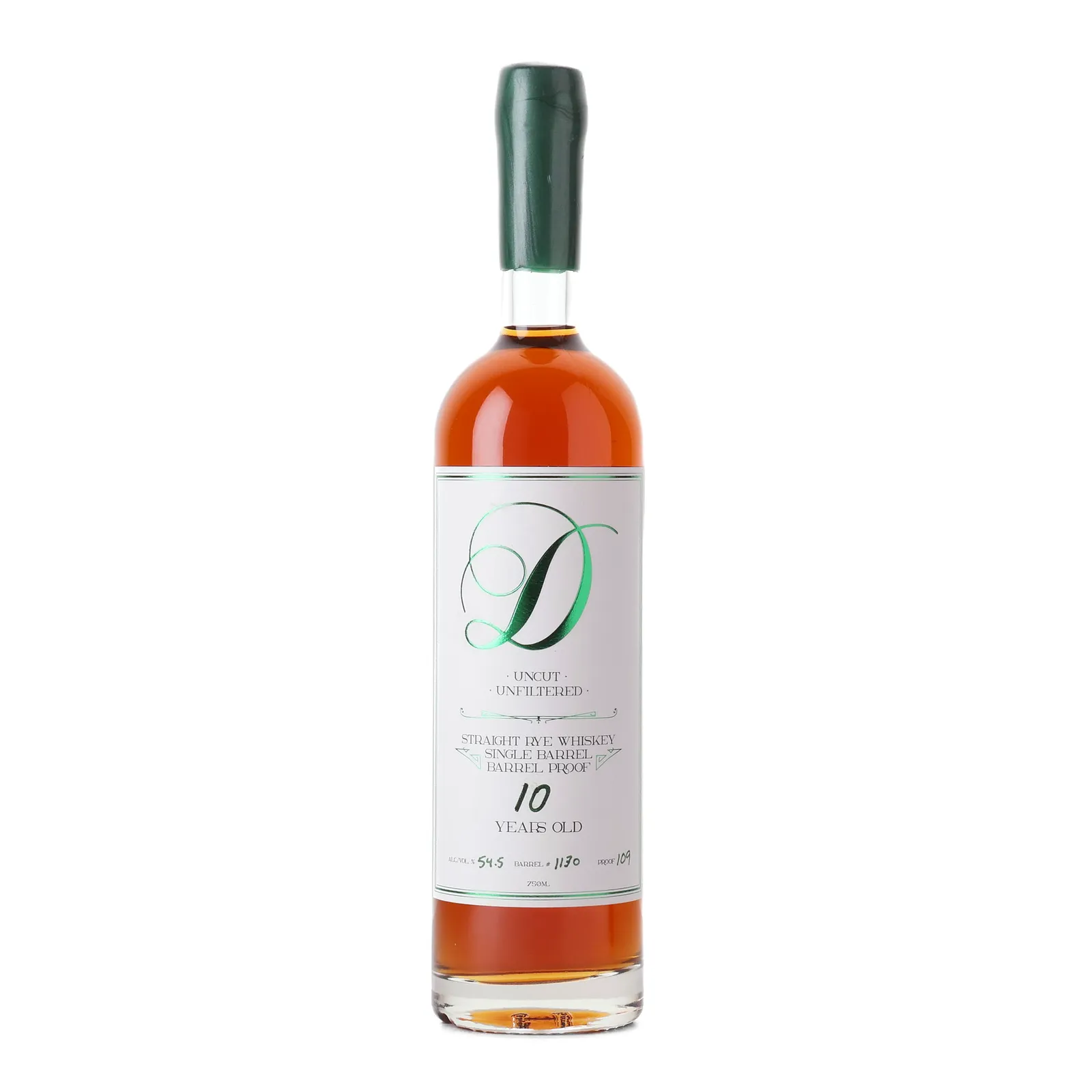Daryl Proof 10 Year Barrel Proof Rye Mr. Tubs Private Barrel Selection, New Oak Cask, Cask #1130, 2026, 54.5% whisky bottle