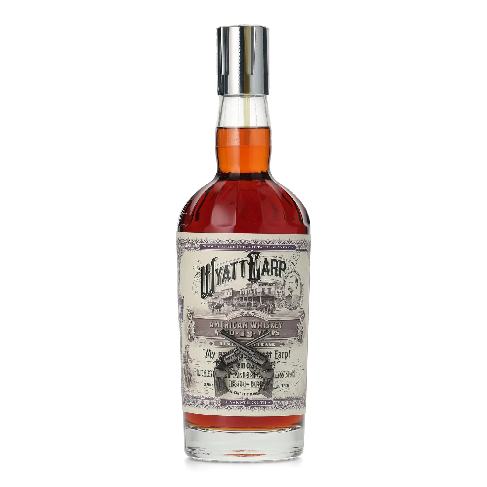 'Wyatt Earp' 13 Year Old, Charred American Oak Cask, Cask #503, World Whiskey Society, 81.5% whisky bottle