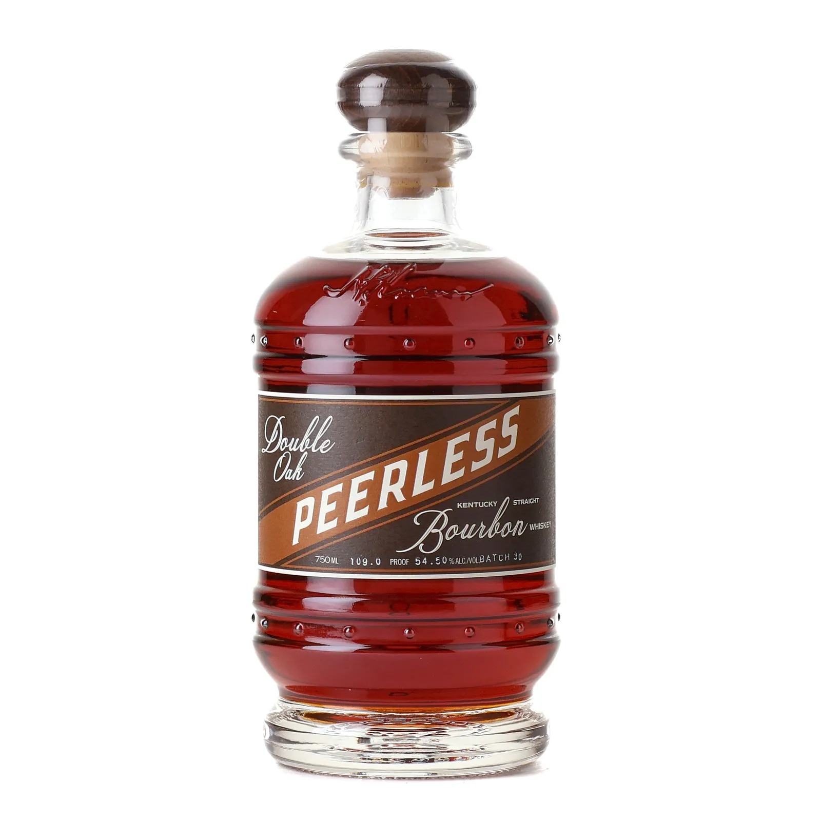 Peerless Double Oak Barrel Proof Bourbon, Batch No. 30 / Batch No. 12, 54.5% whisky bottle