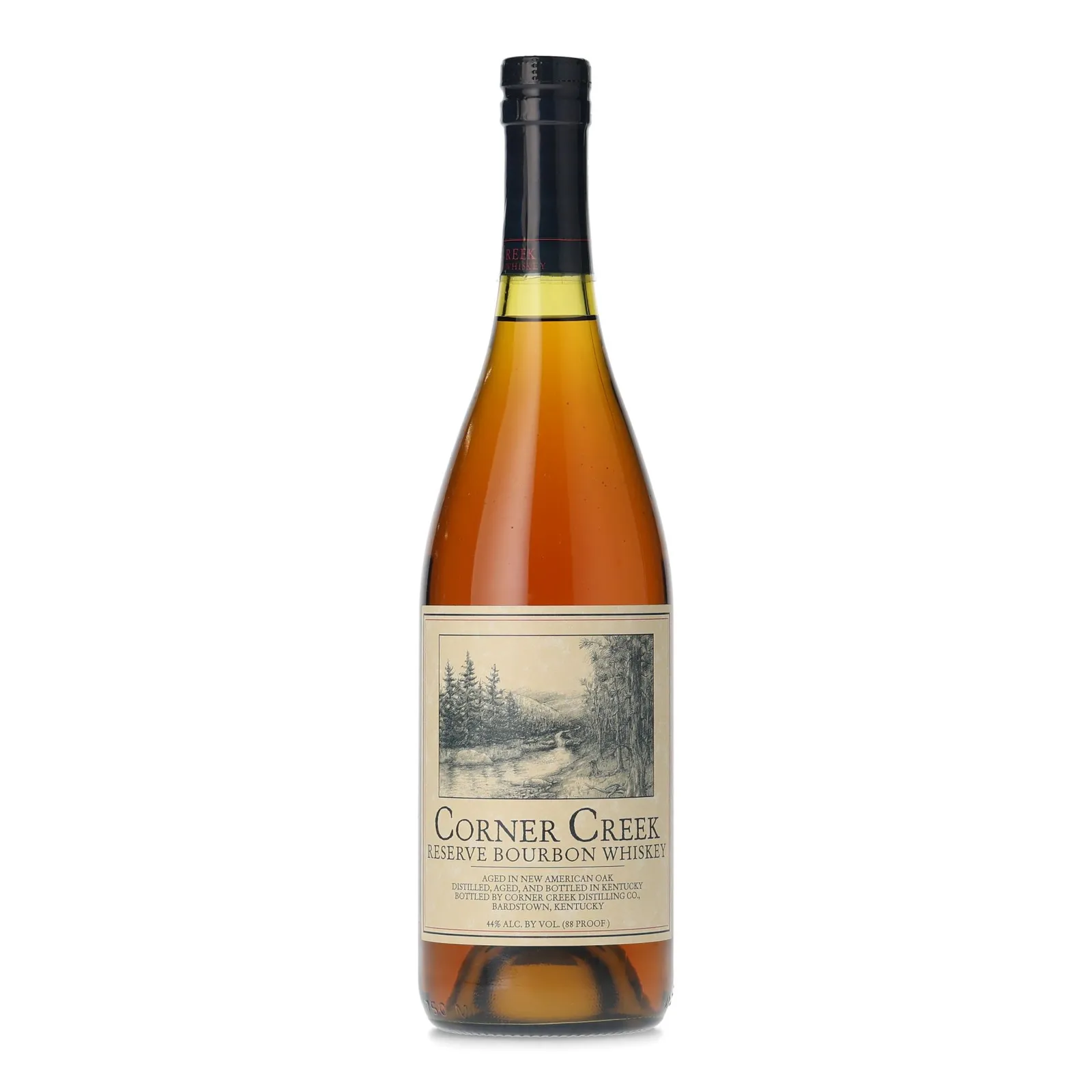 Corner Creek Reserve, 44% whisky bottle
