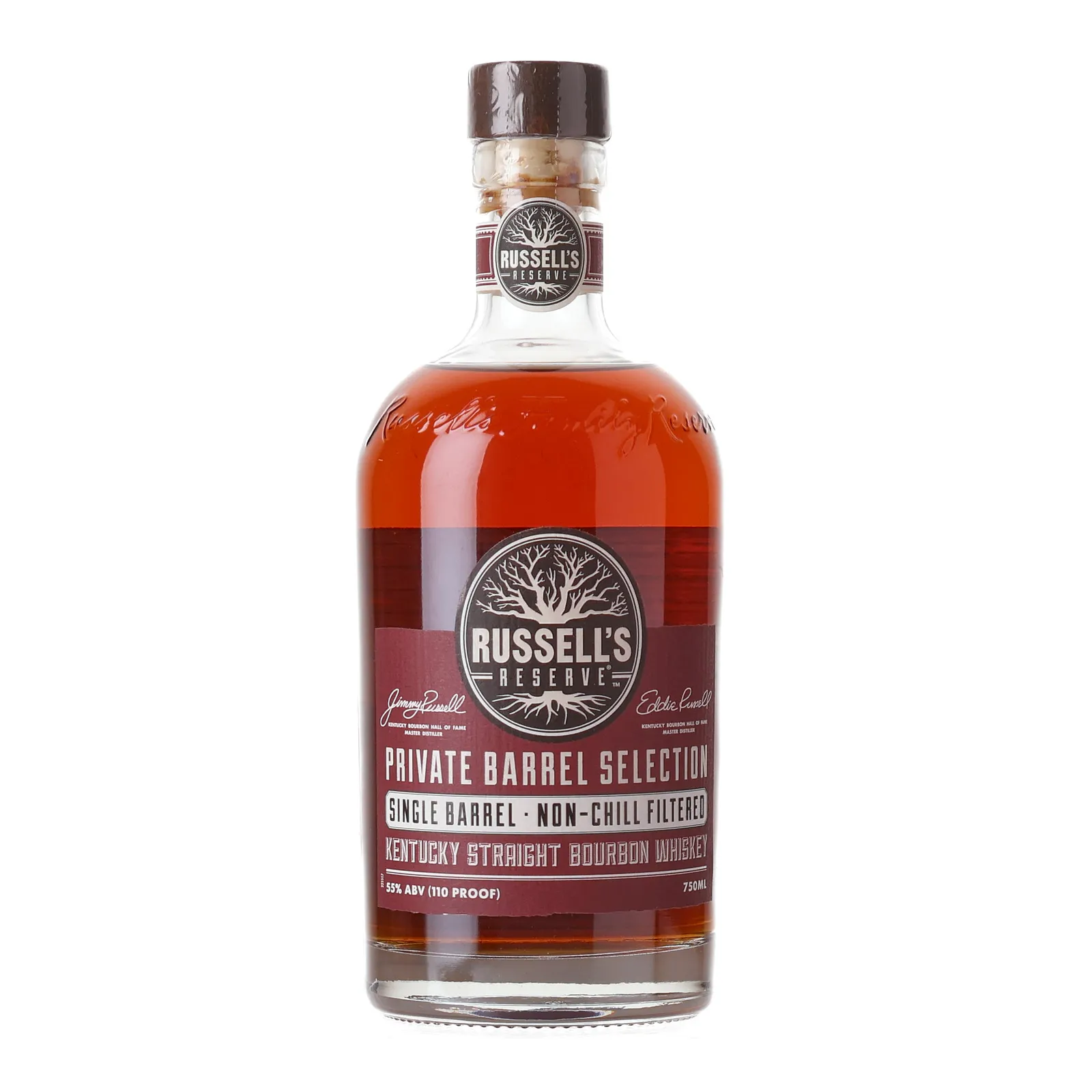 Russell's Reserve Single Barrel Bourbon 'Bourbon Pursuit & Keg N Bottle' 8 Year Old, Cask #21-331, 2021, 55% whisky bottle