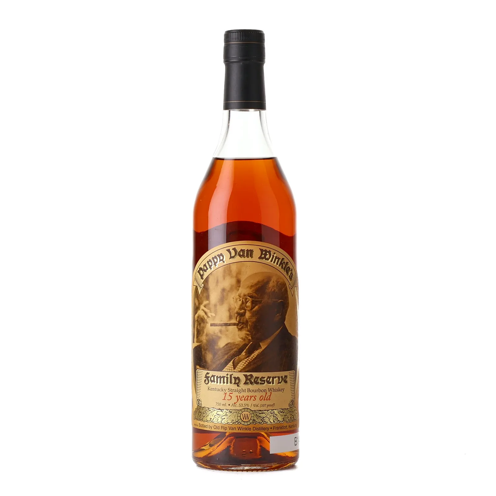 Pappy Van Winkle Family Reserve 15 Year Old, New Charred Oak Cask, 2013, 53.5% whisky bottle