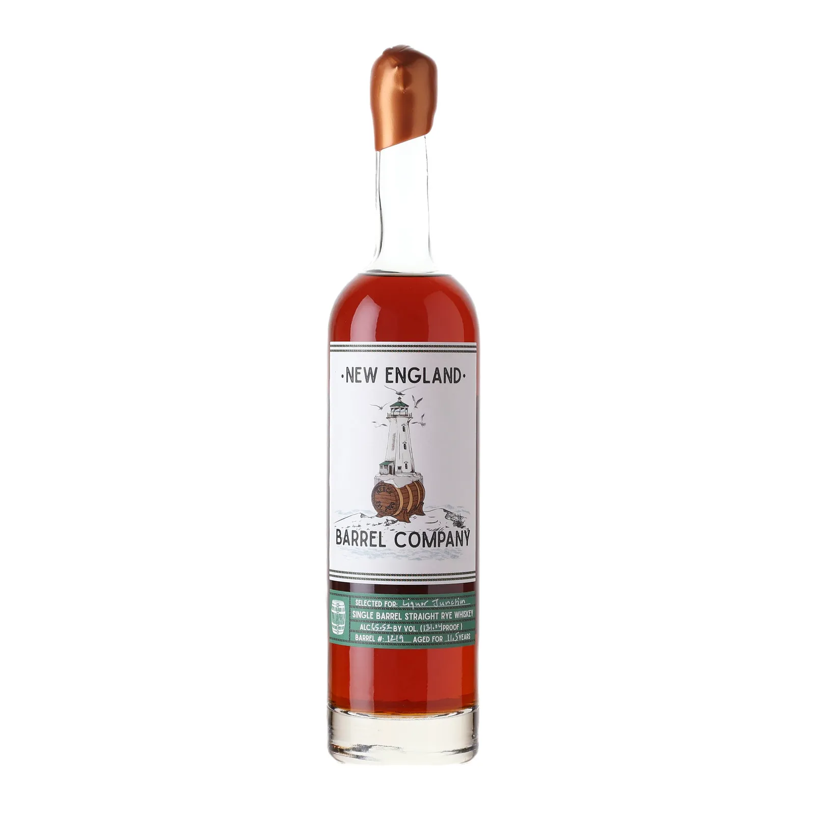 New England Barrel Company 11 Year Old, Cask #1219, Liquor Junction, 65.5% whisky bottle