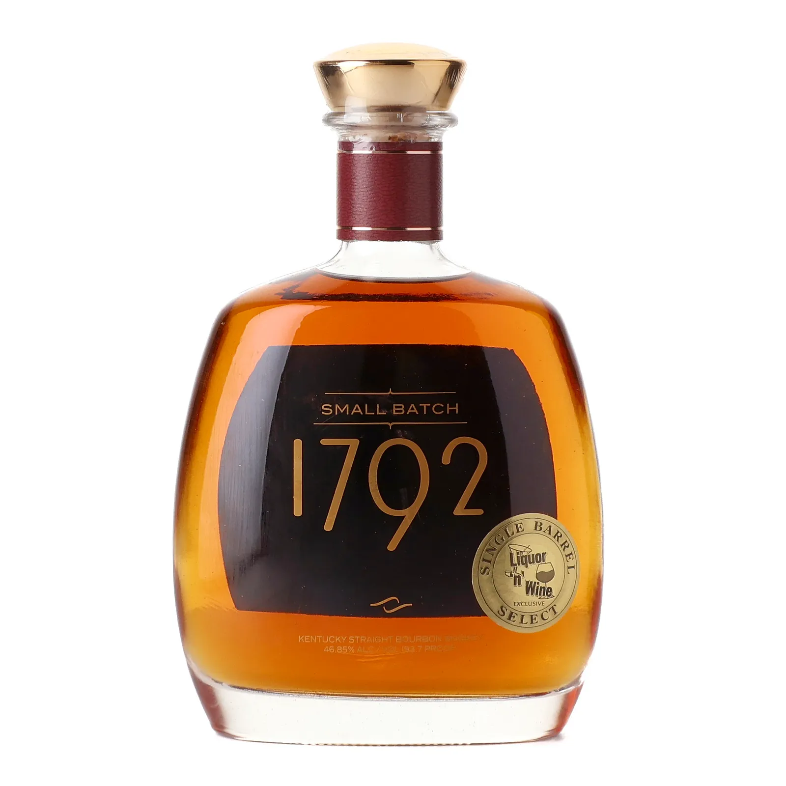 1792 Small Batch No. Liquor 'n' Wine Single Barrel Select, Bourbon Cask, 46.85% whisky bottle