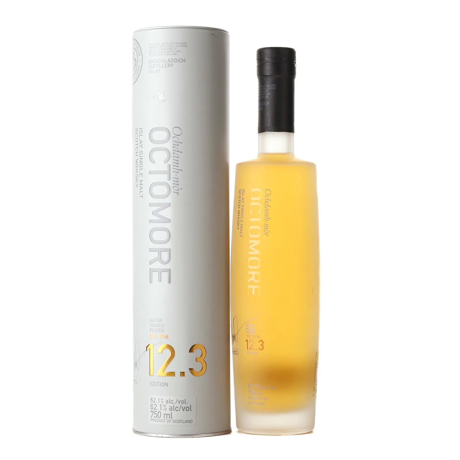 Octomore 12.3 5 Year Old, Bourbon & Sherry Cask, 2021, 62.1% whisky bottle