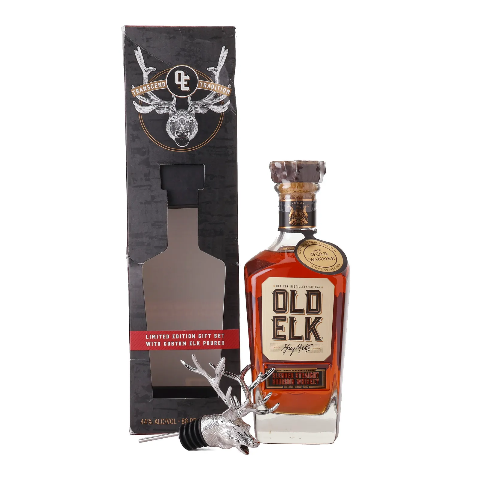 Old Elk Blended Straight Bourbon 5 Year Old, 44% whisky bottle