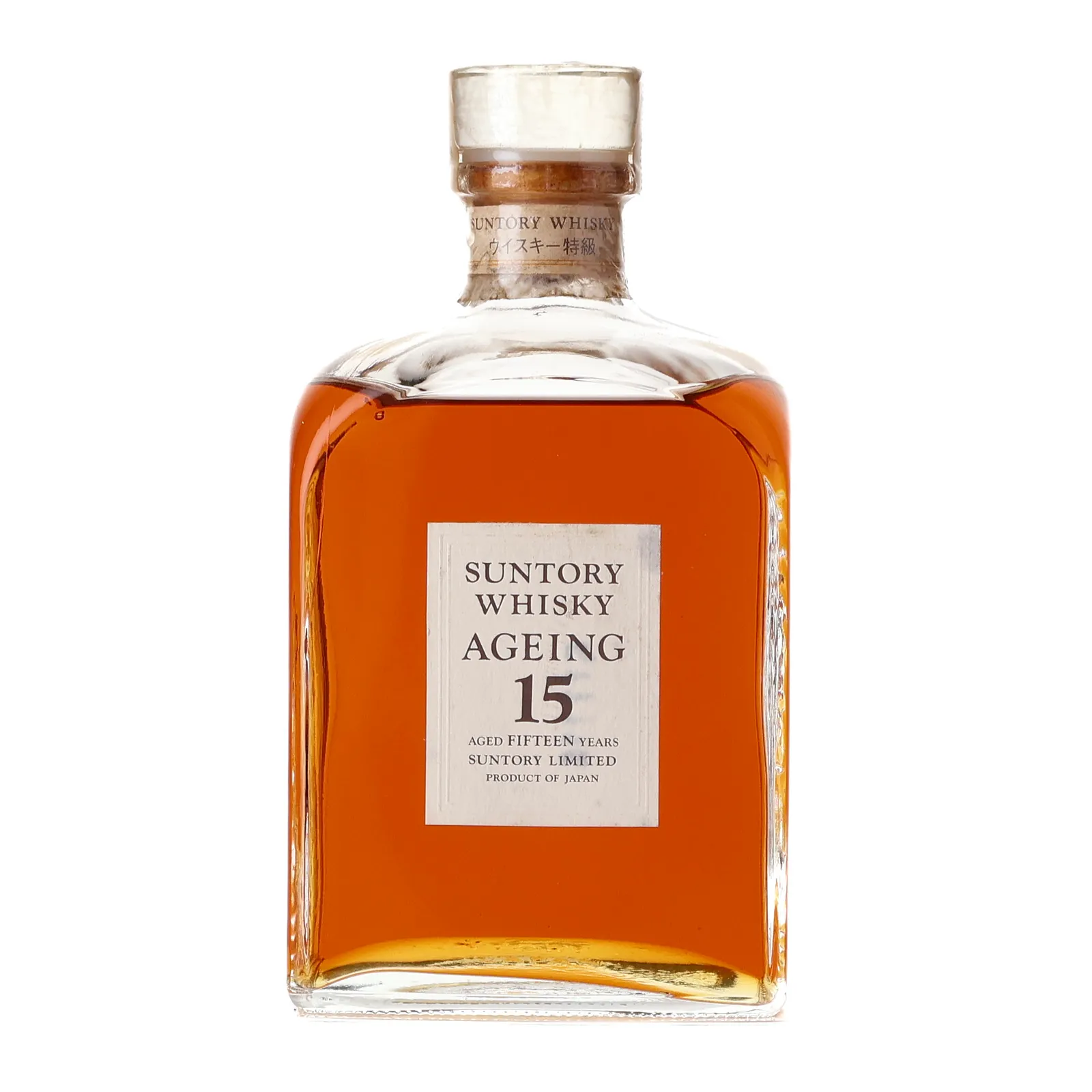 Suntory Ageing 15 Year Old, 43% whisky bottle