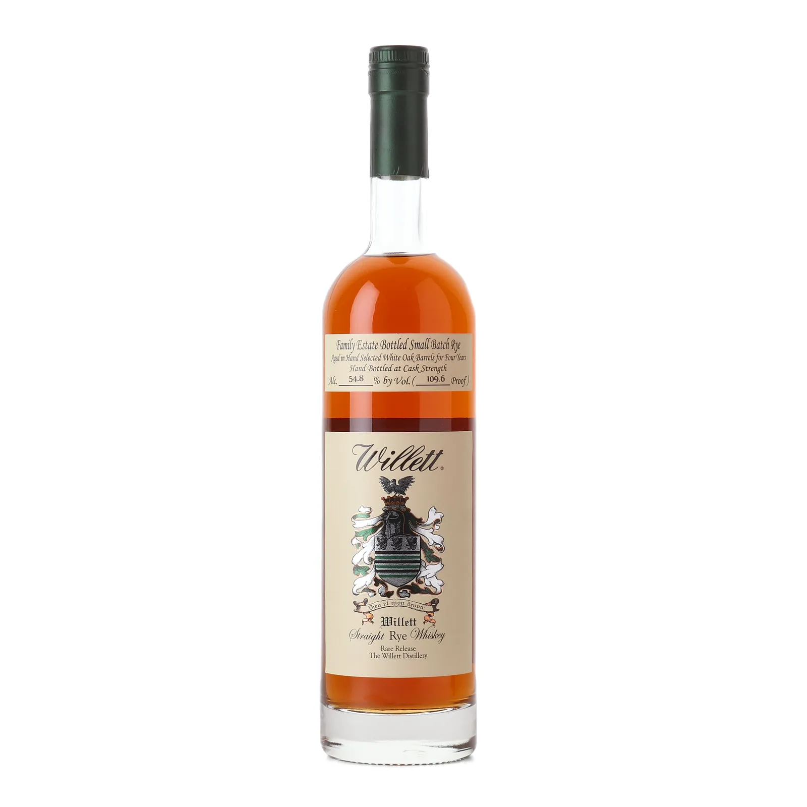 Willett Family Estate Small Batch No. Rye 4 Year Old, Official Bottling, 54.8% whisky bottle