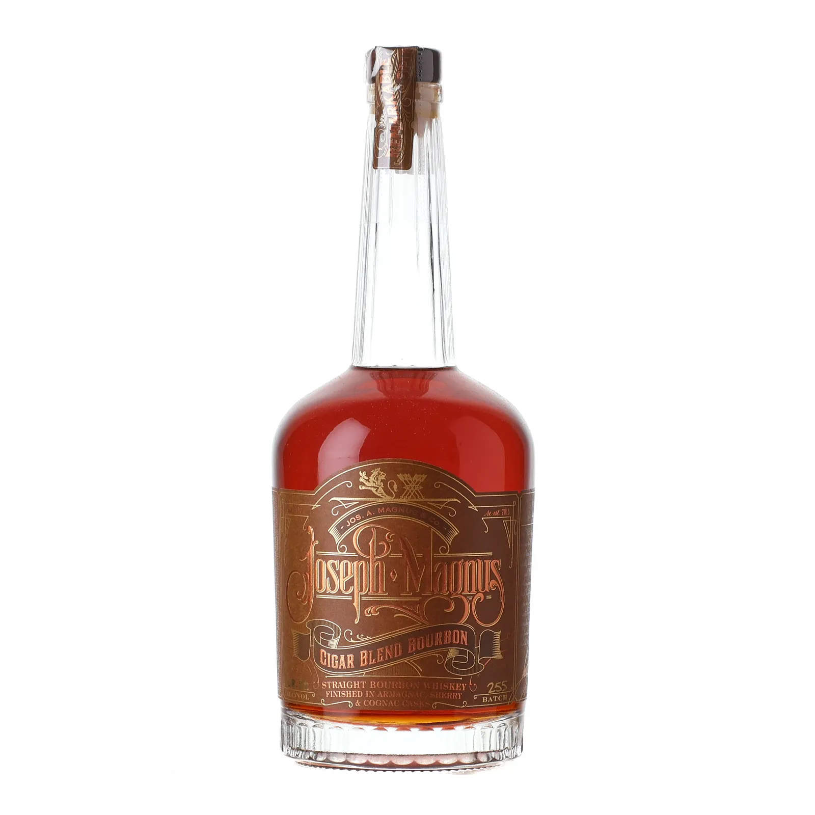 Joseph A. Magnus Cigar Blend, Armagnac, Cognac & Sherry Cask, Batch No. 255, 58.5% whisky bottle