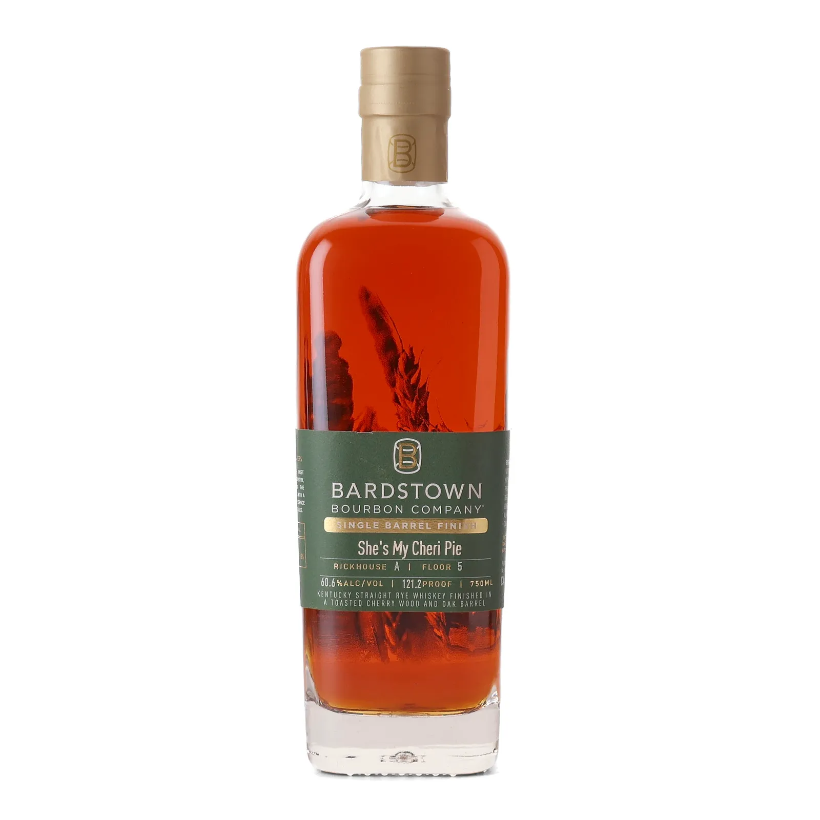 Bardstown Bourbon Company Rye 'She's My Cheri Pie' Private Barrel Selection 6 Year Old, Oak & Toasted Cherry Wood Cask, 60.6% whisky bottle