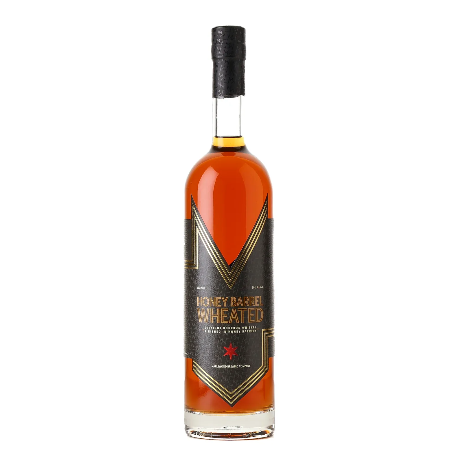 Maplewood Honey Barrel Wheated Bourbon 2 Year Old, Honey Barrel Cask, 50% whisky bottle