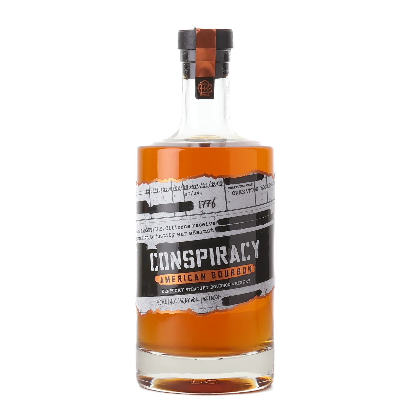 Conspiracy American Bourbon 2 Year Old, Bourbon Cask, 46% whisky bottle