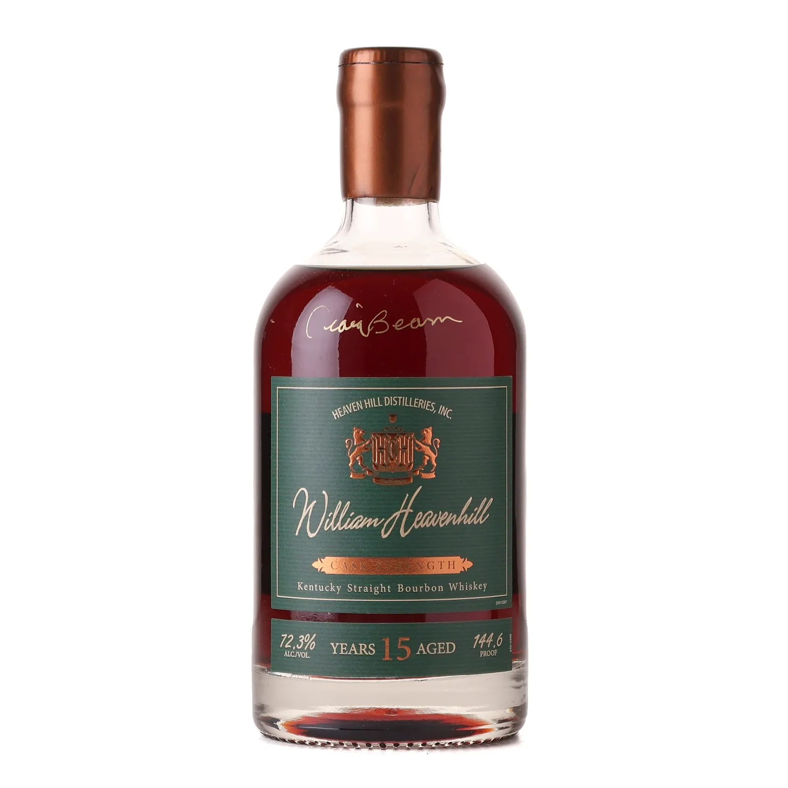 Heaven Hill William Heavenhill Cask Strength 15 Year Old, Virgin Oak Cask, 72.3% whisky bottle