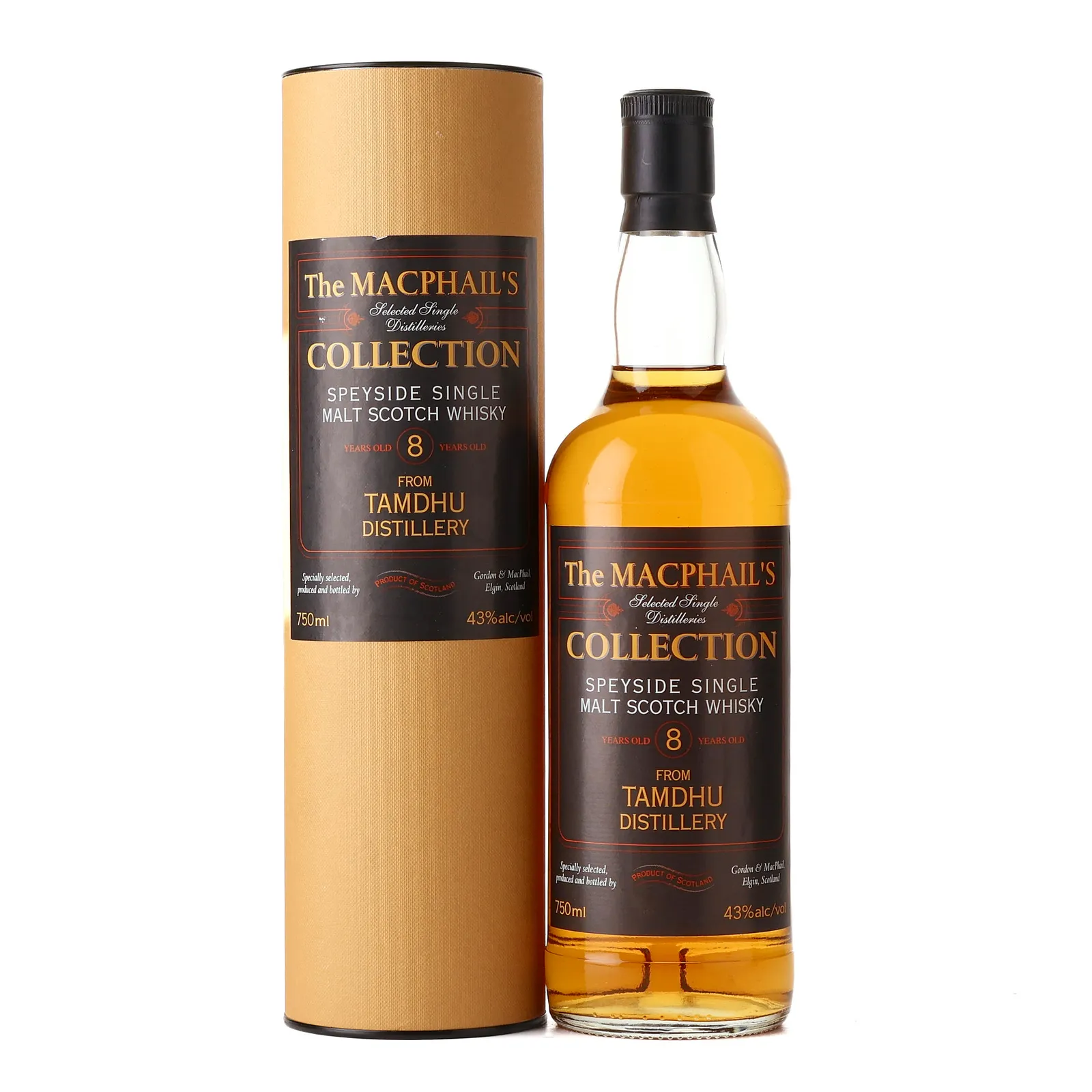 Tamdhu The MacPhail's Collection 8 Year Old, Gordon & MacPhail, 43% whisky bottle