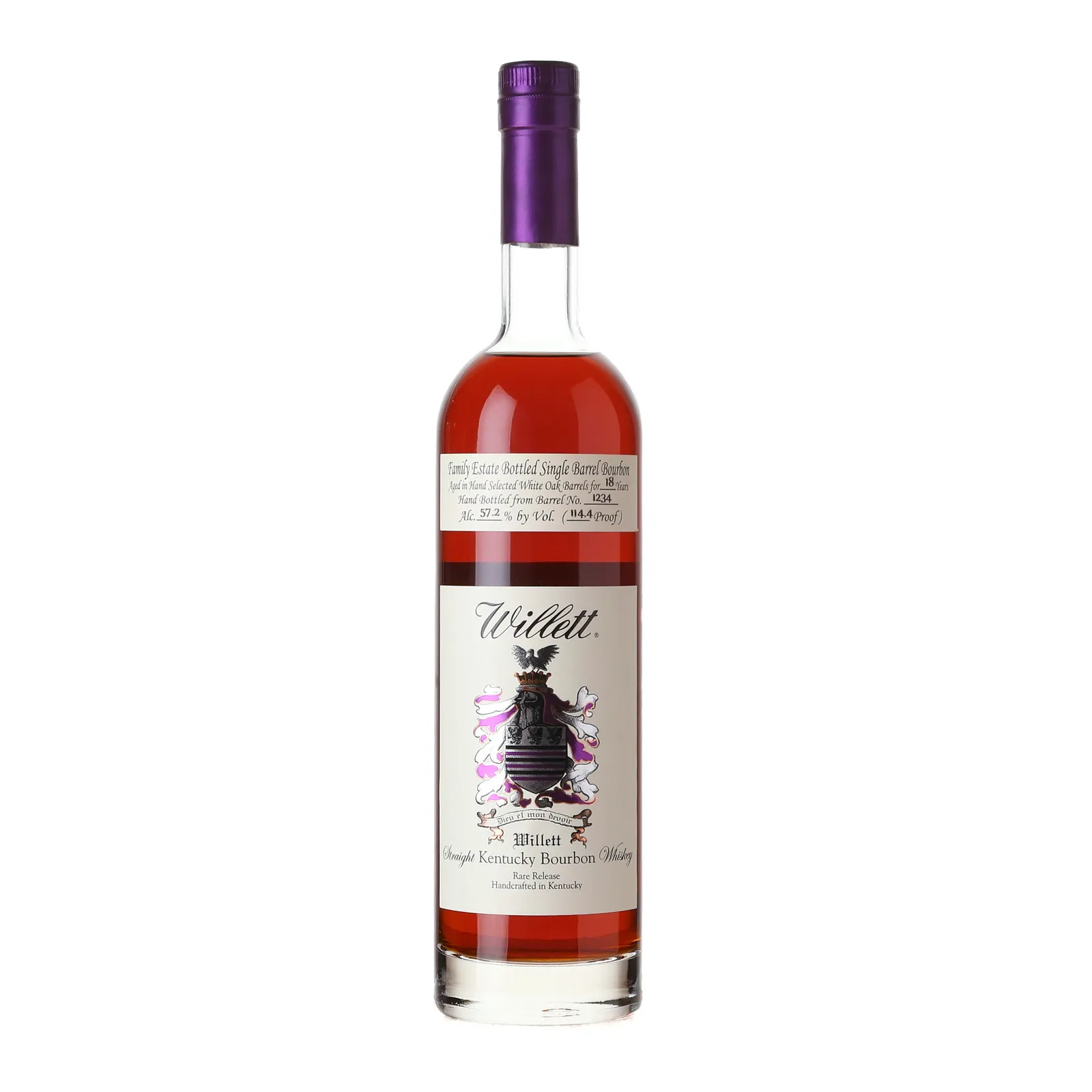 Willett Family Estate 18 Year Old, White Oak Cask, Cask #1234, 57.2% whisky bottle