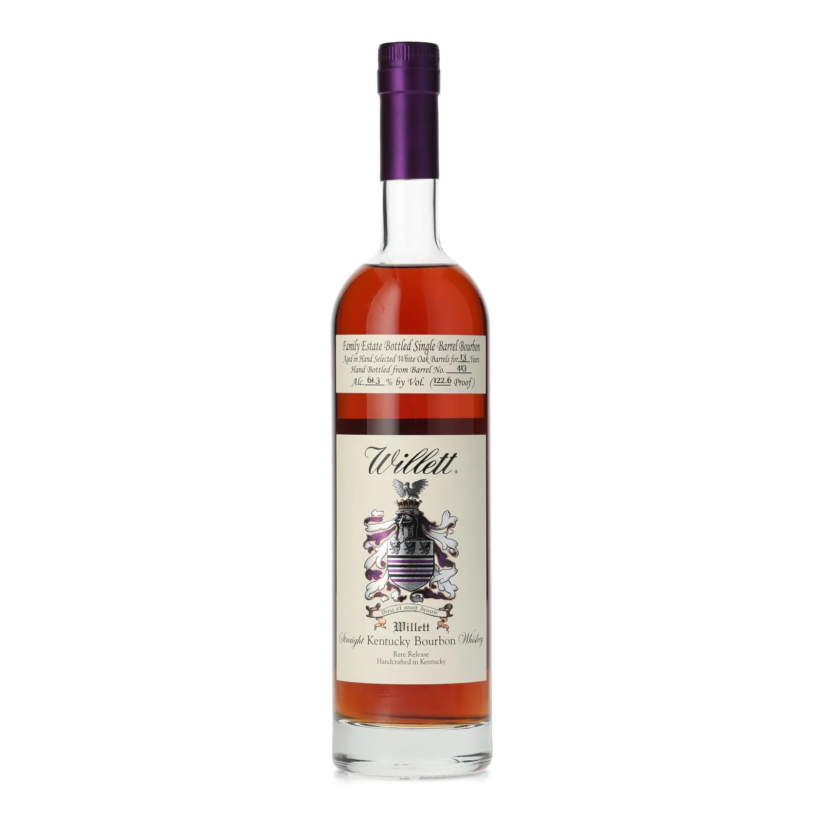 Willett Family Estate Not F*ing Leaving 13 Year Old, New Charred American White Oak Cask, Cask #413, 61.3% whisky bottle