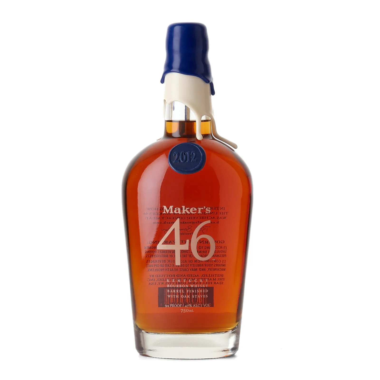 Maker's Mark 46, 47% whisky bottle