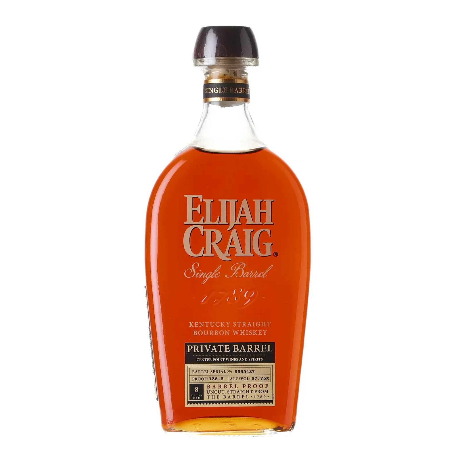 Elijah Craig Private Barrel 8 Year Old, 67.8% whisky bottle