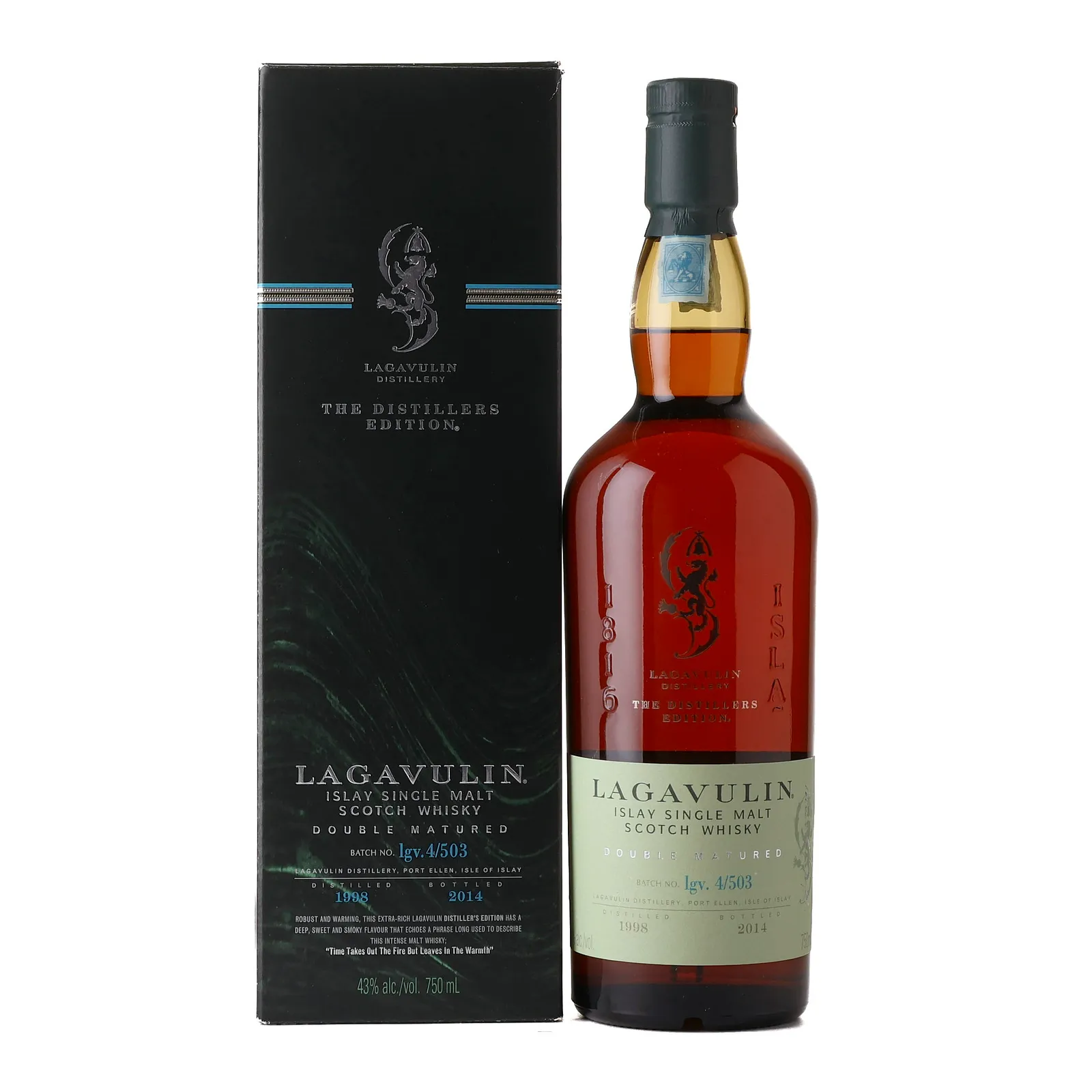 Lagavulin The Distillers Edition 16 Year Old, Pedro Ximénez Sherry Cask, lgv. 4/503, 2014, 43% whisky bottle